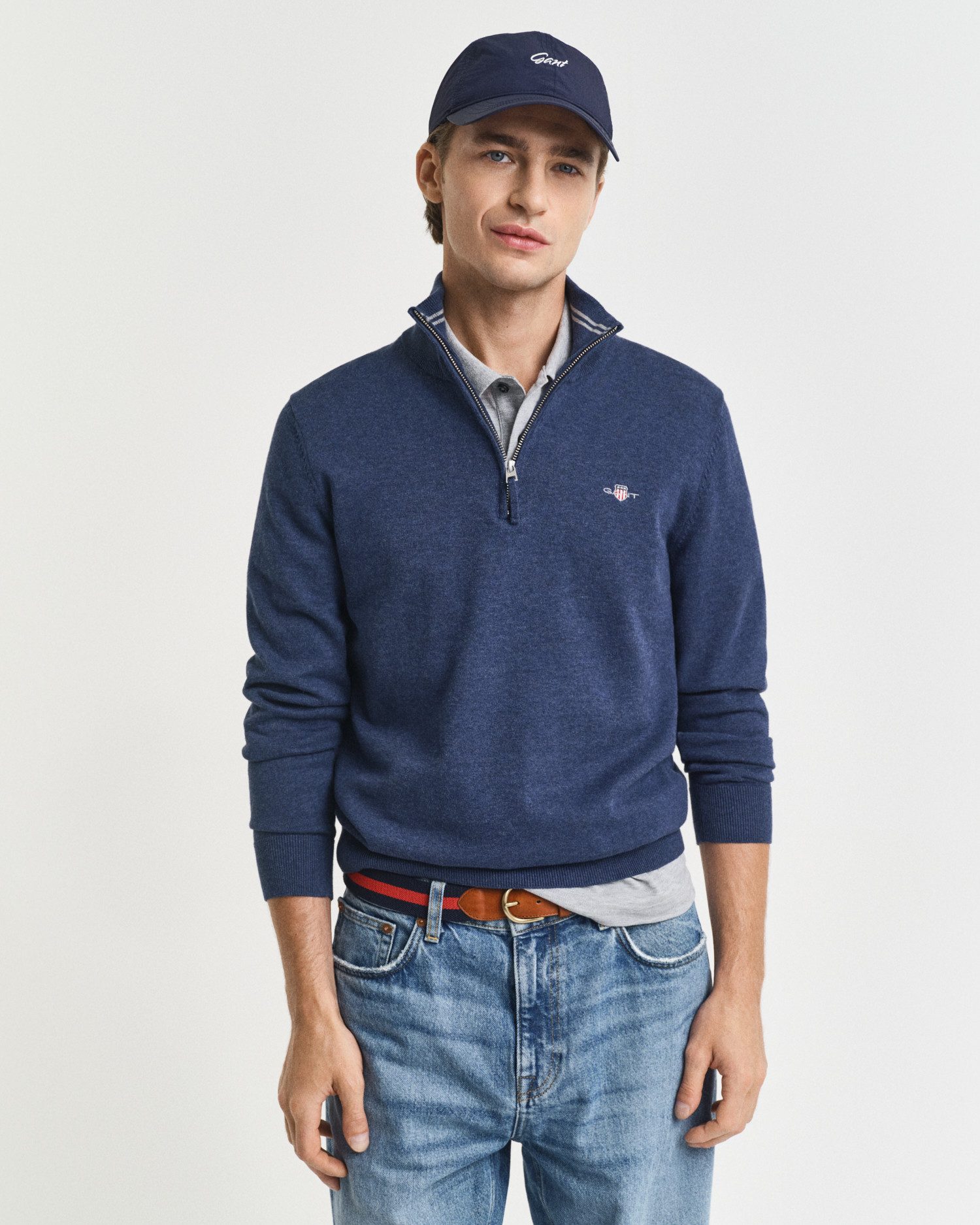 Gant Schipperstrui CLASSIC COTTON HALF ZIP
