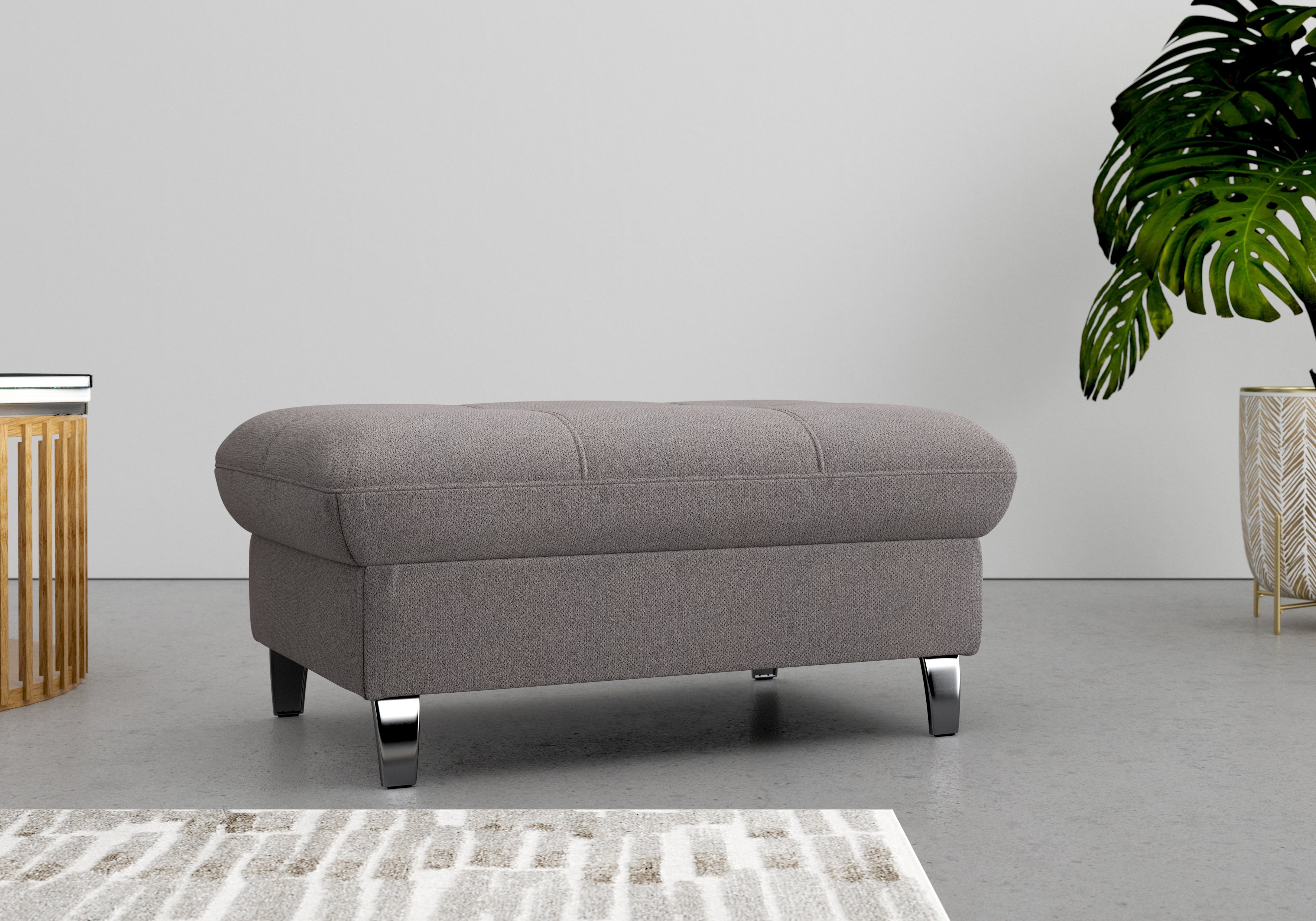 sit&more Hocker met bergruimte Maggiore met bergruimte en moderne metalen poten