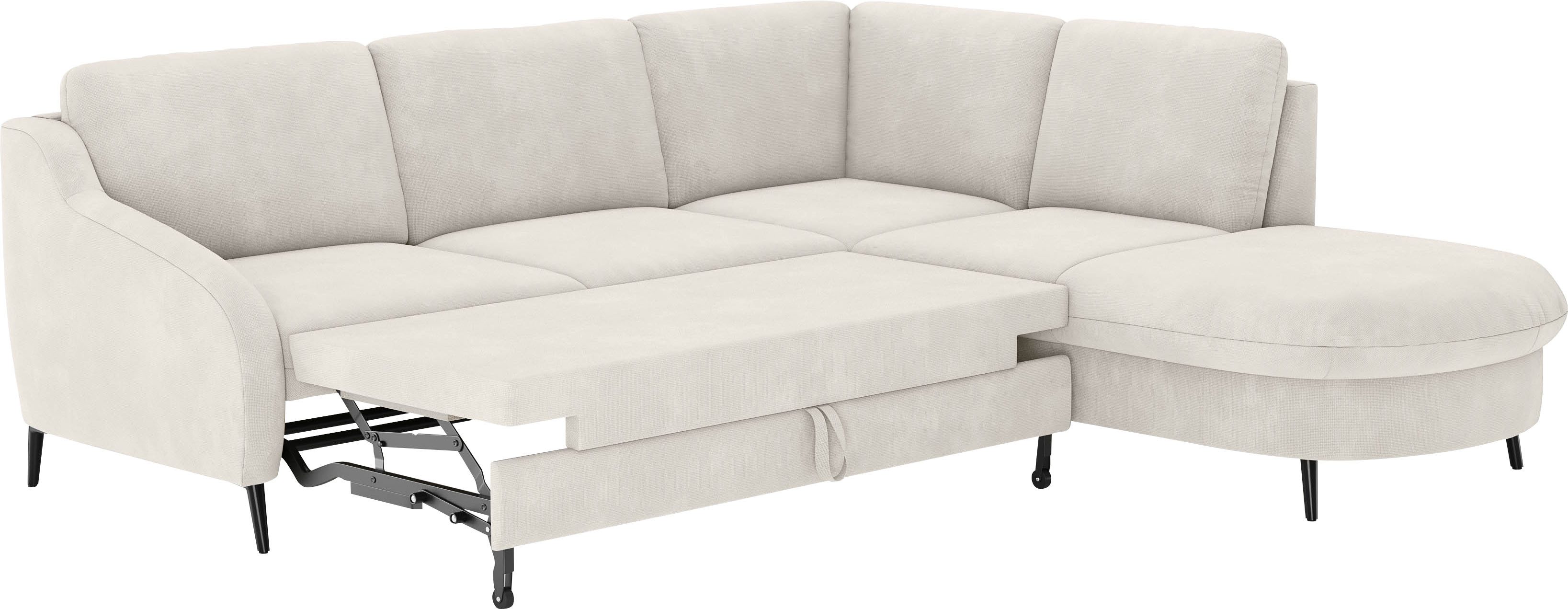 sit&more Hoekbank Soul L-vorm optioneel met bedfunctie en bedlade of lade