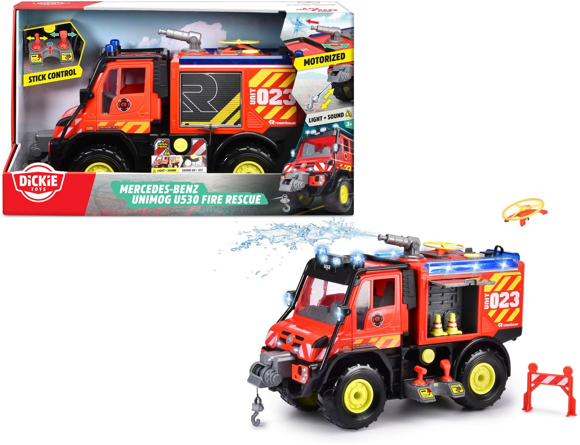 Dickie Toys Speelgoed-brandweer Unimog U530 Fire Rescue