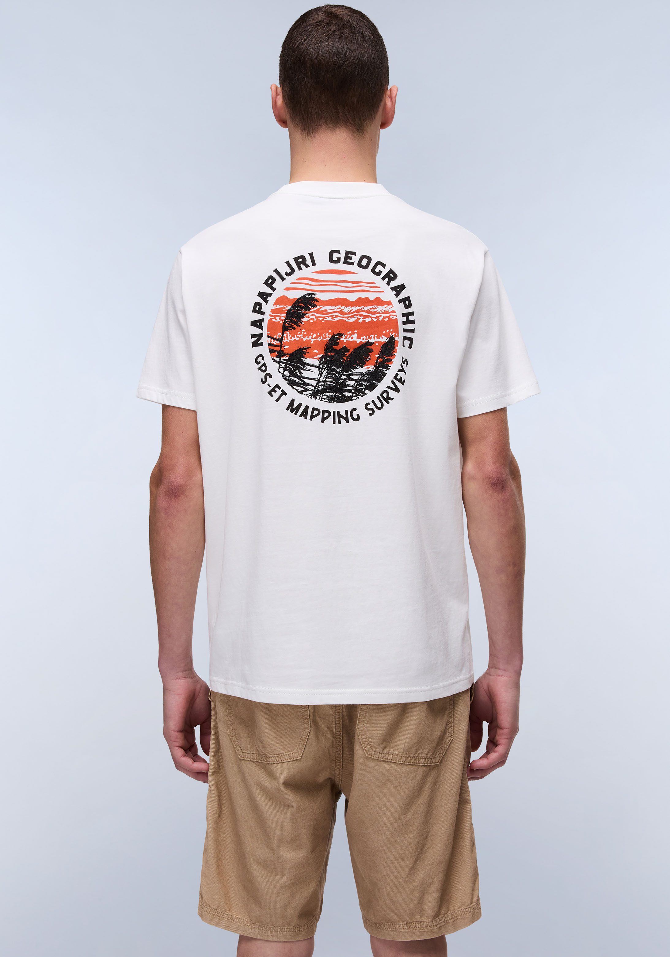 Napapijri Shirt met korte mouwen S-VIGNONI BACK SS Met een ronde hals