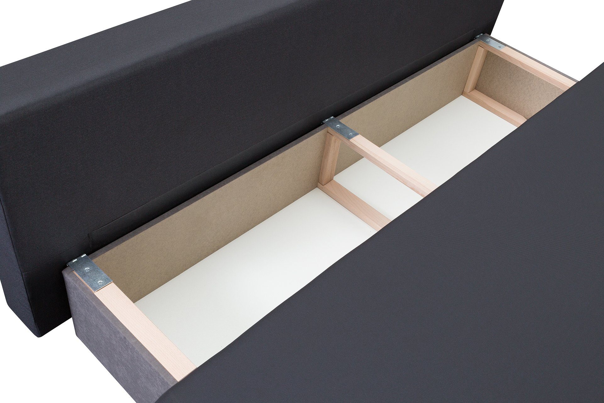 exxpo - sofa fashion 3-zitsbank Tabou Paris met slaapbank functie en bedbox, incl. losse sier- en rugkussens