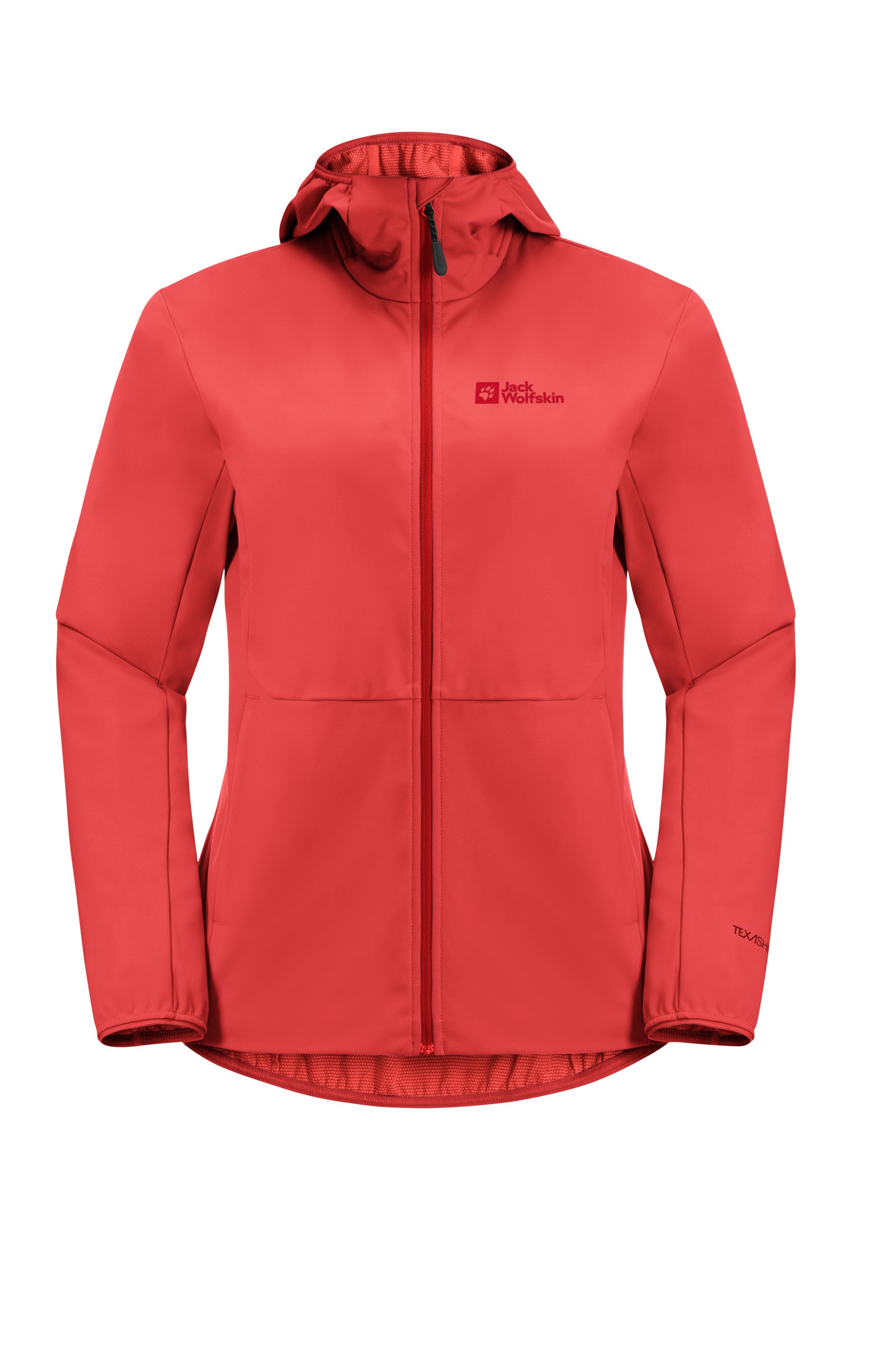 Jack Wolfskin Softshell-jack FELDBERG HOODY W Capuchon: vast verbonden met de jas