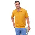 marco donati poloshirt shirt met korte mouwen (1-delig) geel