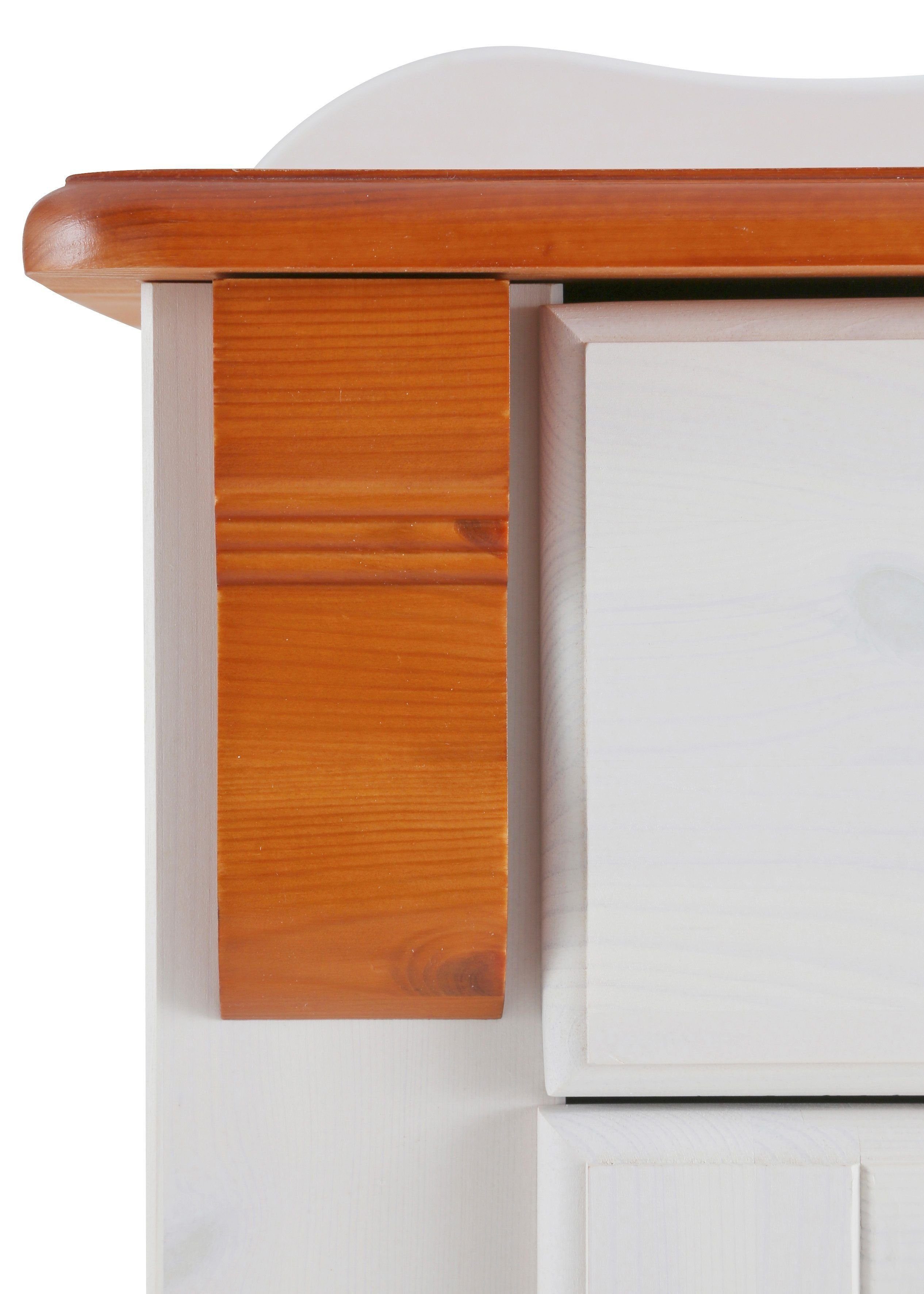 Home affaire Kast met laden en deuren ADELE gemaakt van massief grenen, 92 cm breed