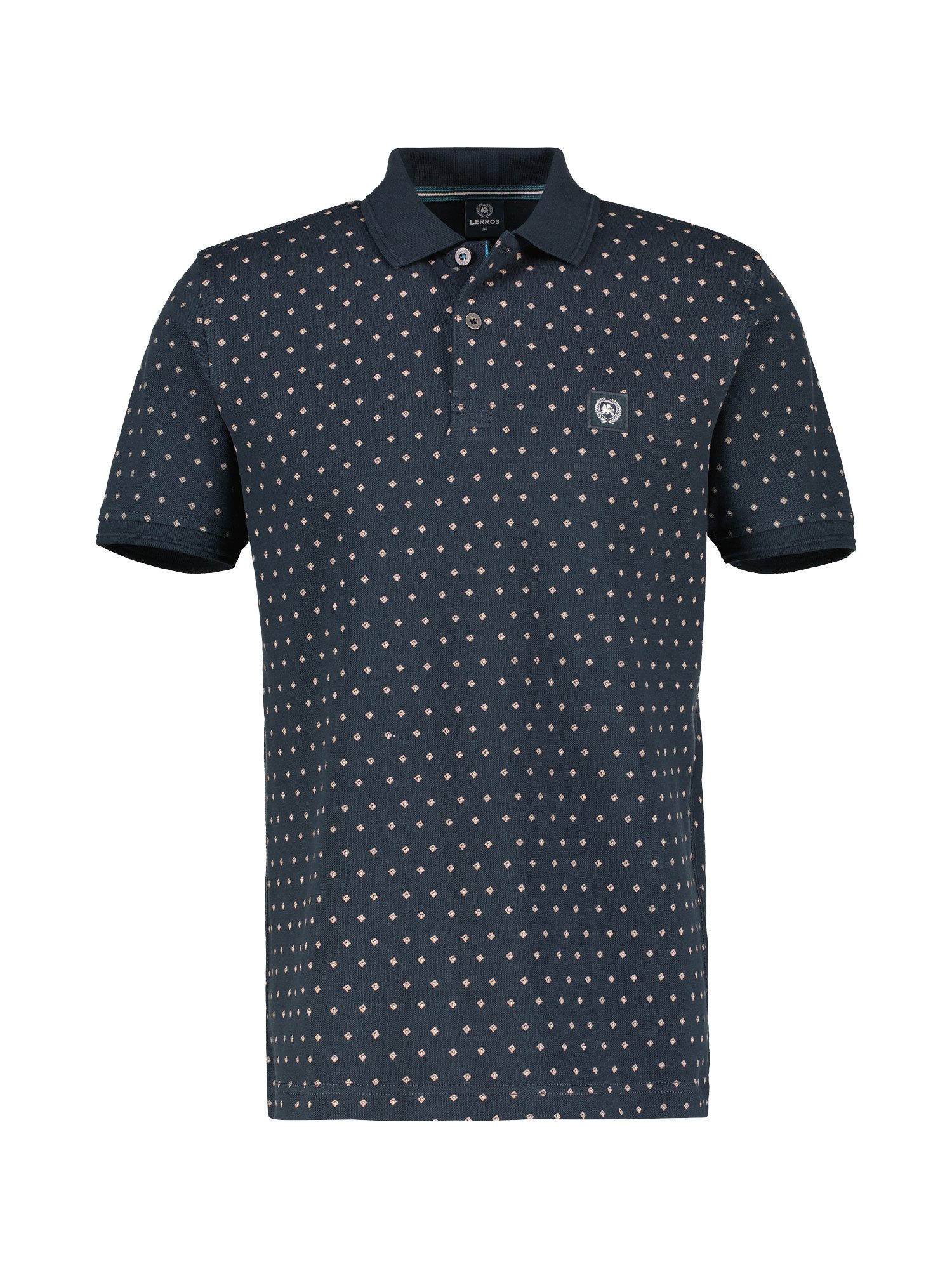 Lerros Poloshirt LERROS poloshirt met stippenprint