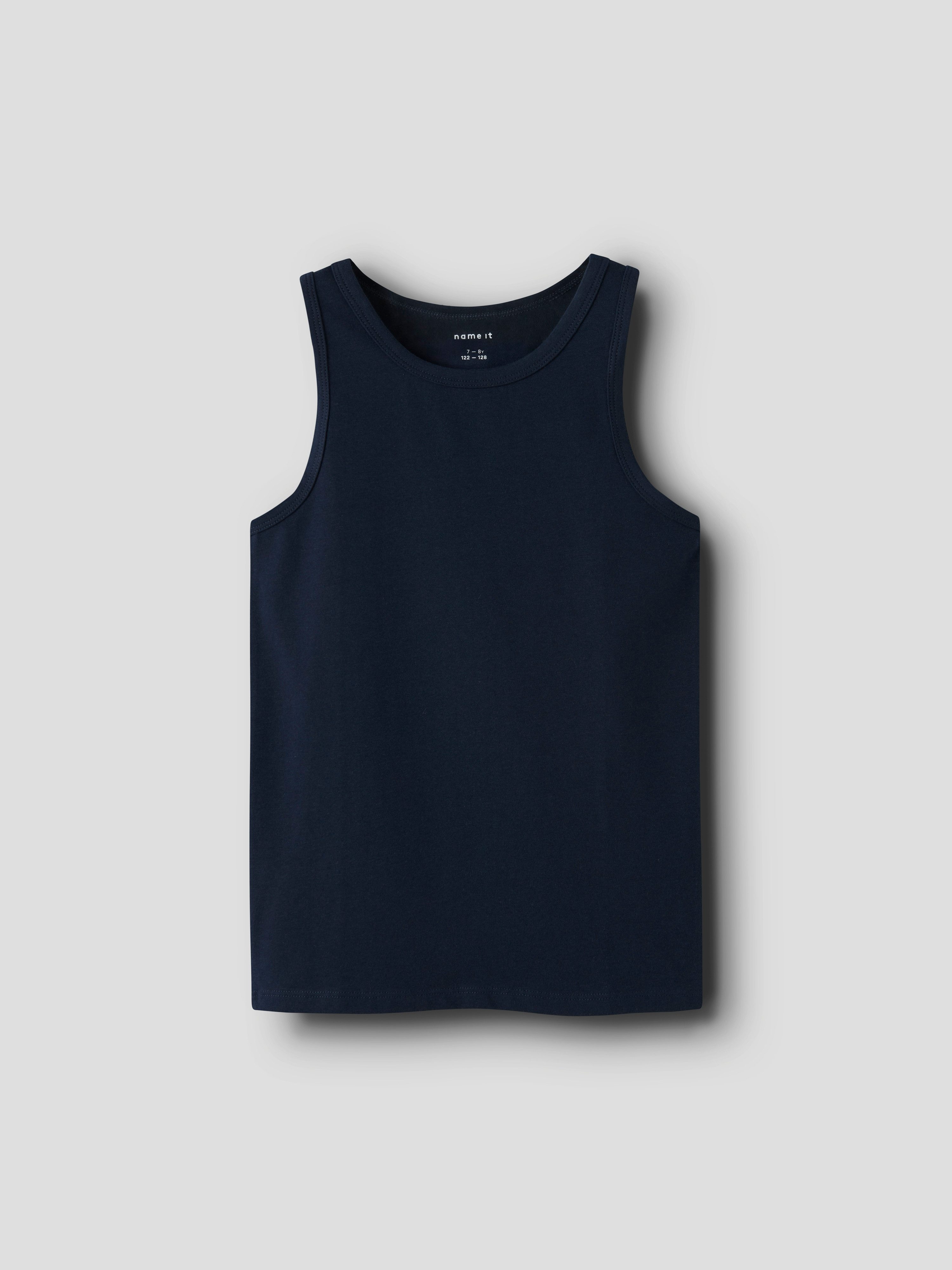Name It Hemd NKMTANK TOP 2P DARK GREY MEL SKULL NOOS (set, 2 stuks)