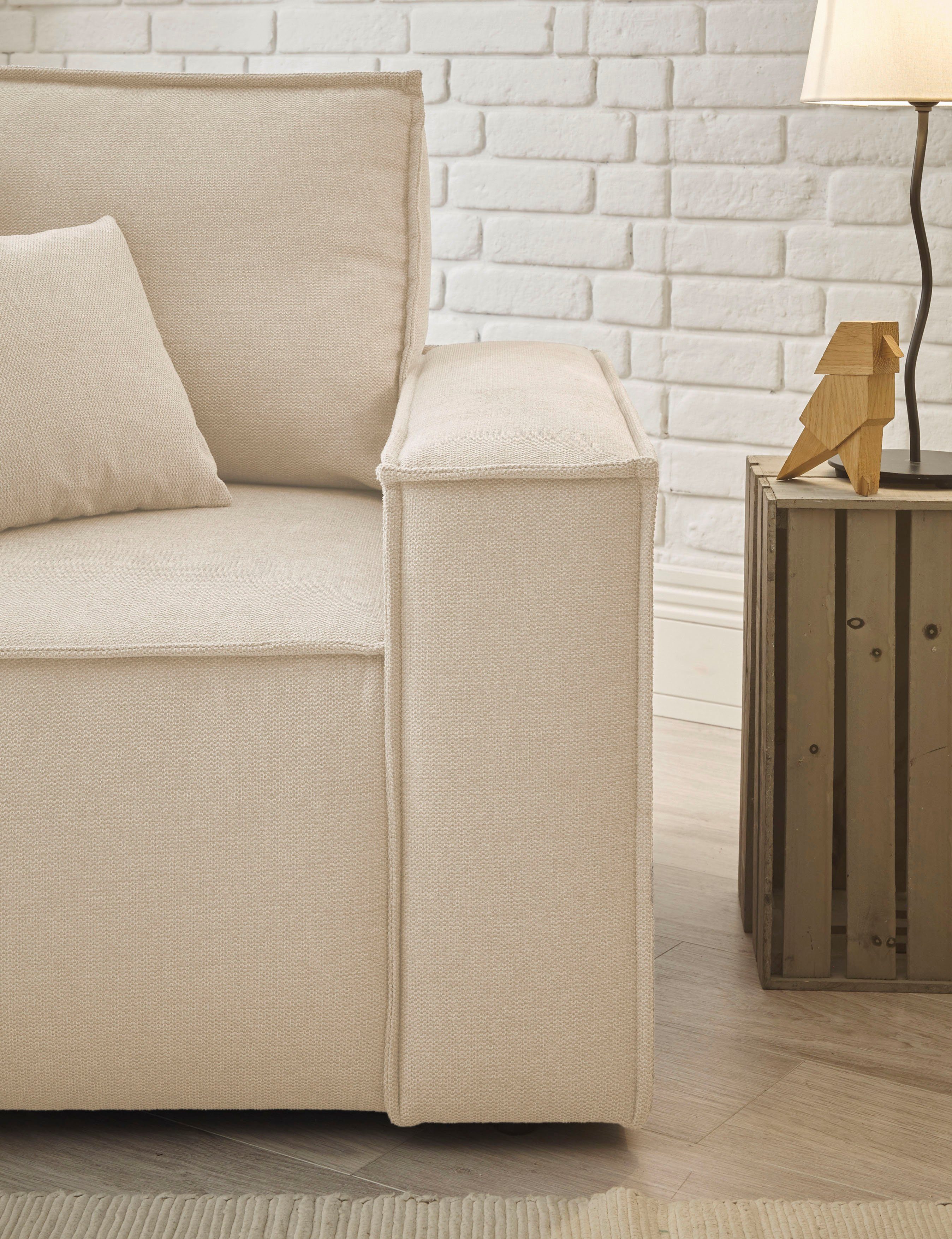 andas Loveseat Finnley Loveseat en hocker als set, passend bij de bekleding-serie Finnley (2-delig)