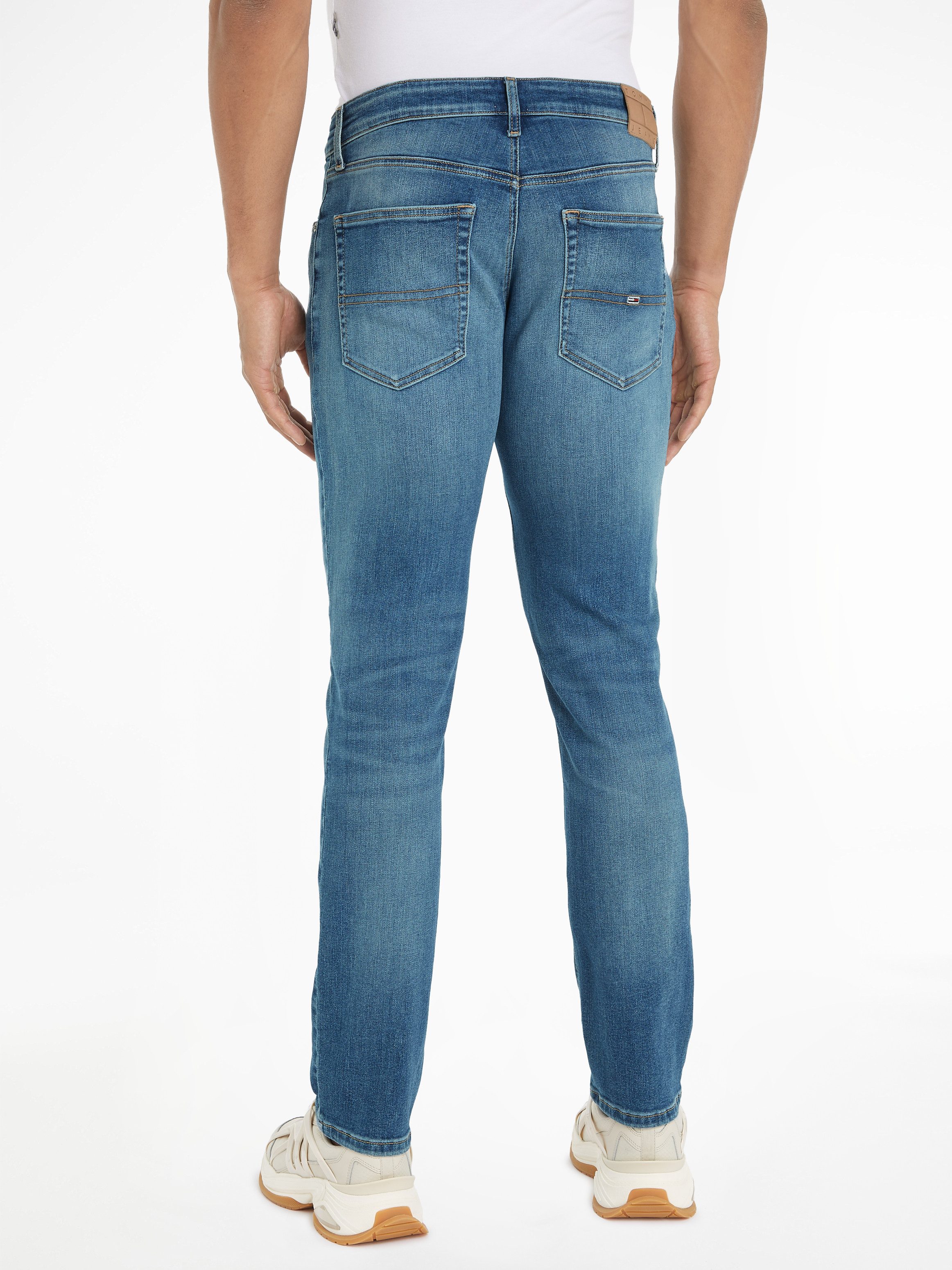 TOMMY JEANS Slim fit jeans SCANTON SLIM met gestempeld logo