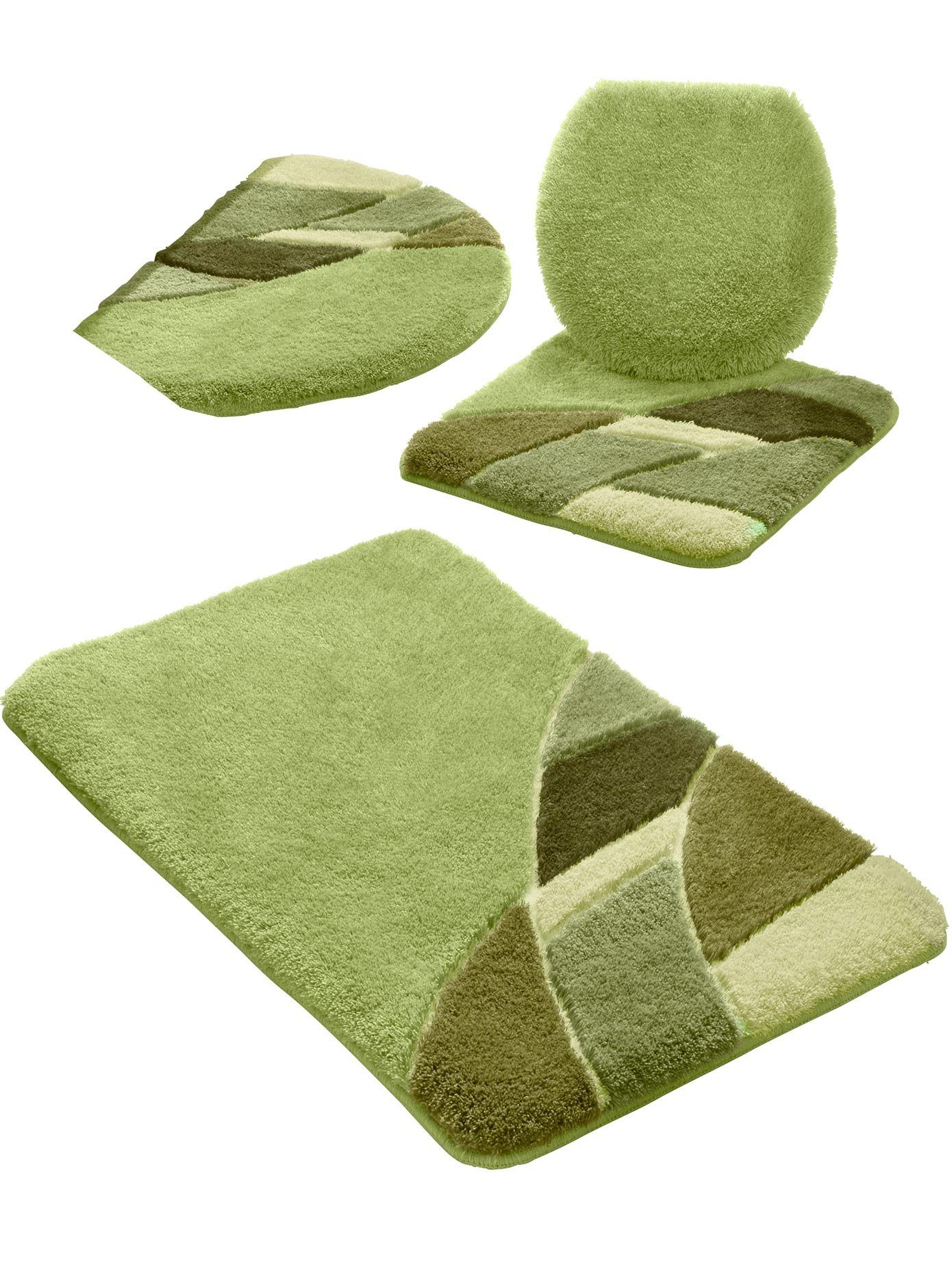 Hagemann Badmat (1 stuk) badmatten maat 6 (Deckelbezug) groen