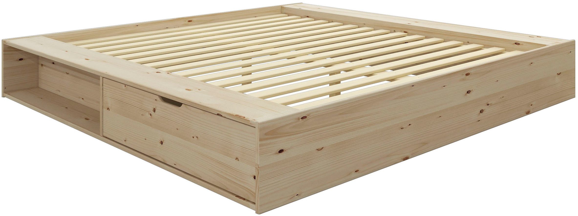 Home affaire Massief houten ledikant Erno, OTTOs keuze, BESTSELLER, opbergbank futonbed, 275KG belastbaar