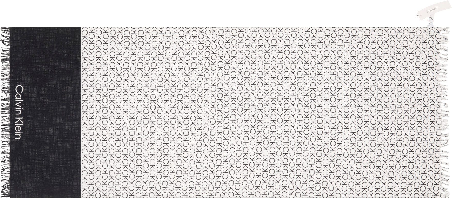 Calvin Klein Sjaal MONOGRAM COTTON GAUZE STOLE