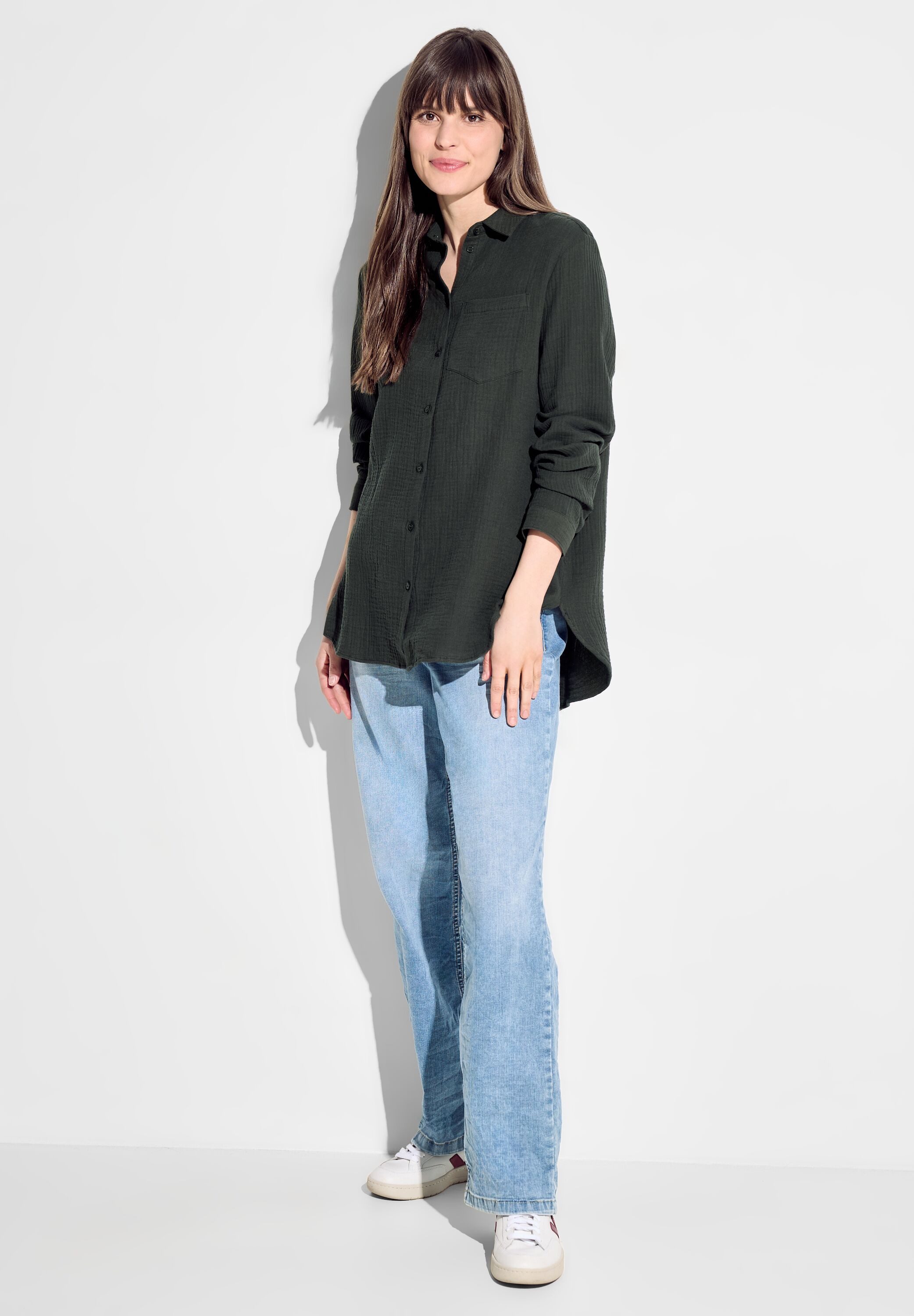 Cecil Klassieke blouse met borstzak