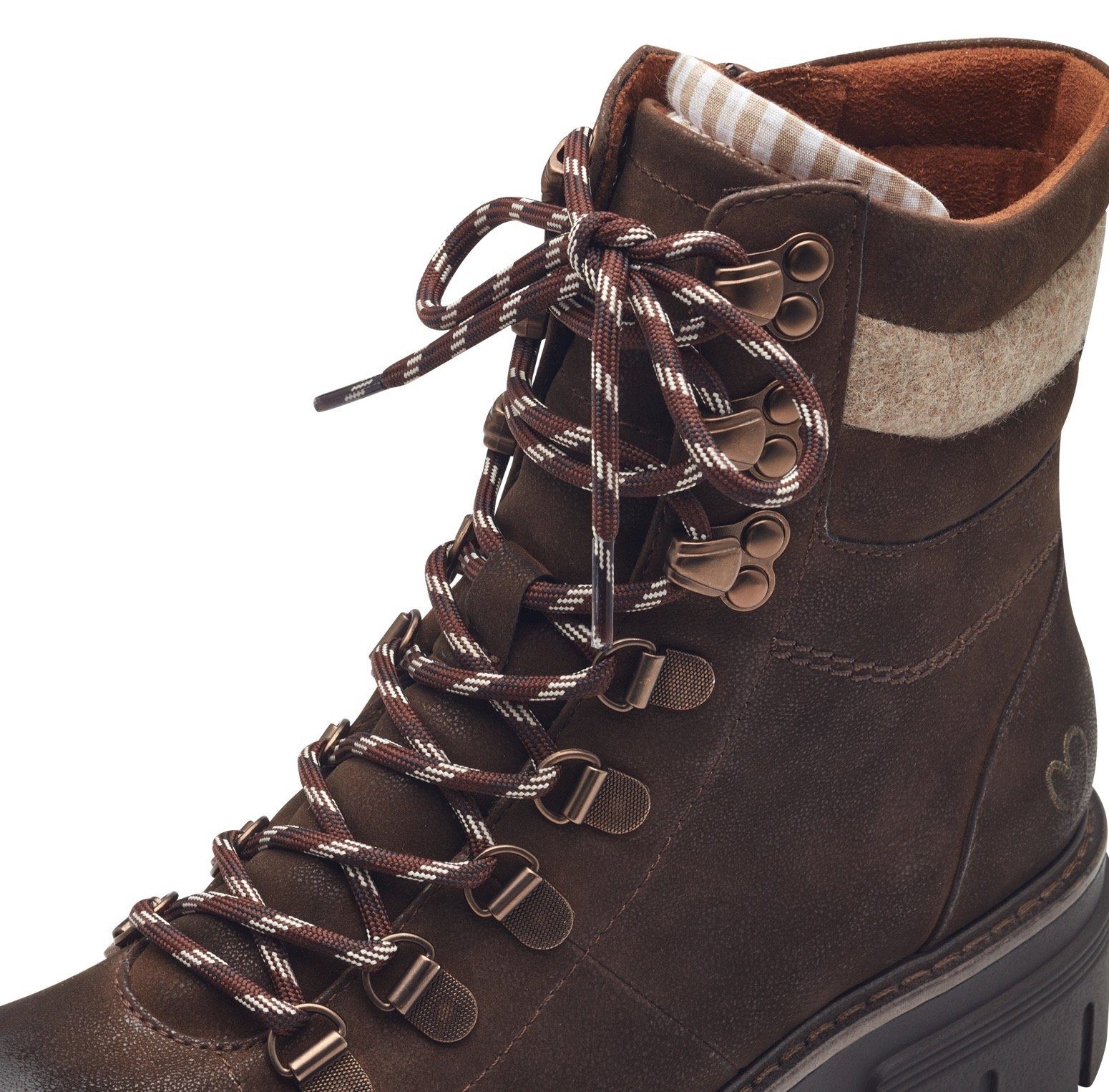 Marco Tozzi Veterschoenen blokhak, outdoormode, enkellaars in bergbeklimmerlook