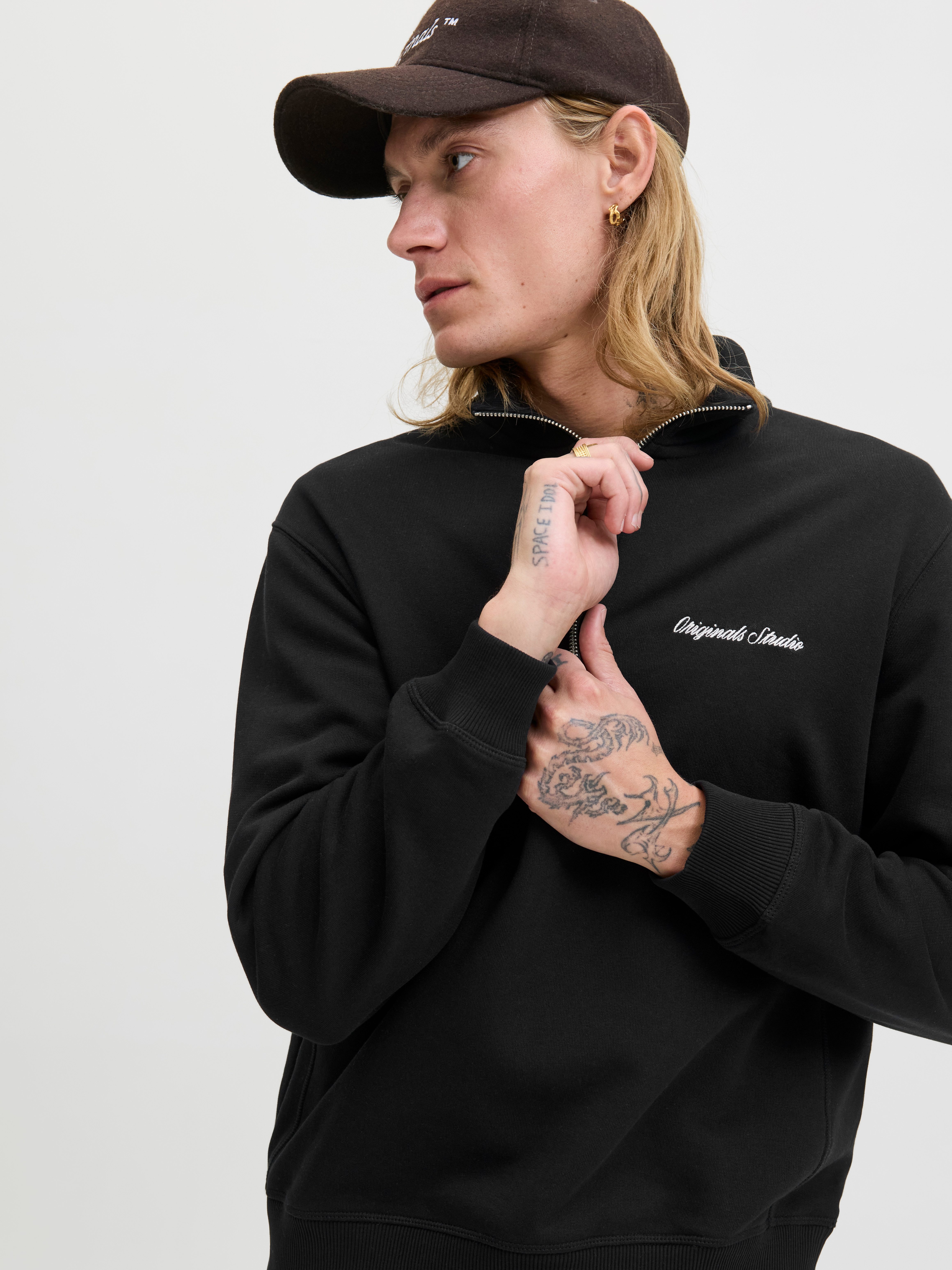 Jack & Jones Sweatshirt JORNORREBRO EMB SWEAT HIGH NECK SN