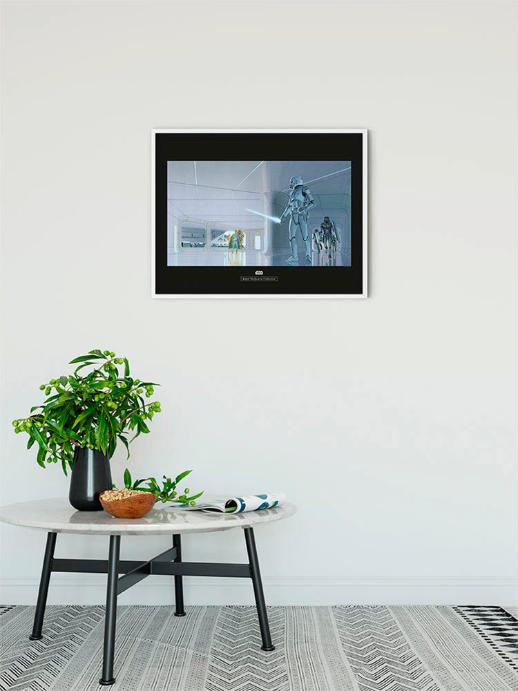 Komar Wanddecoratie Star Wars Classic RMQ Stormtrooper Hallway Wanddecoratie voor de kinderkamer - zonder lijst (1 stuk)
