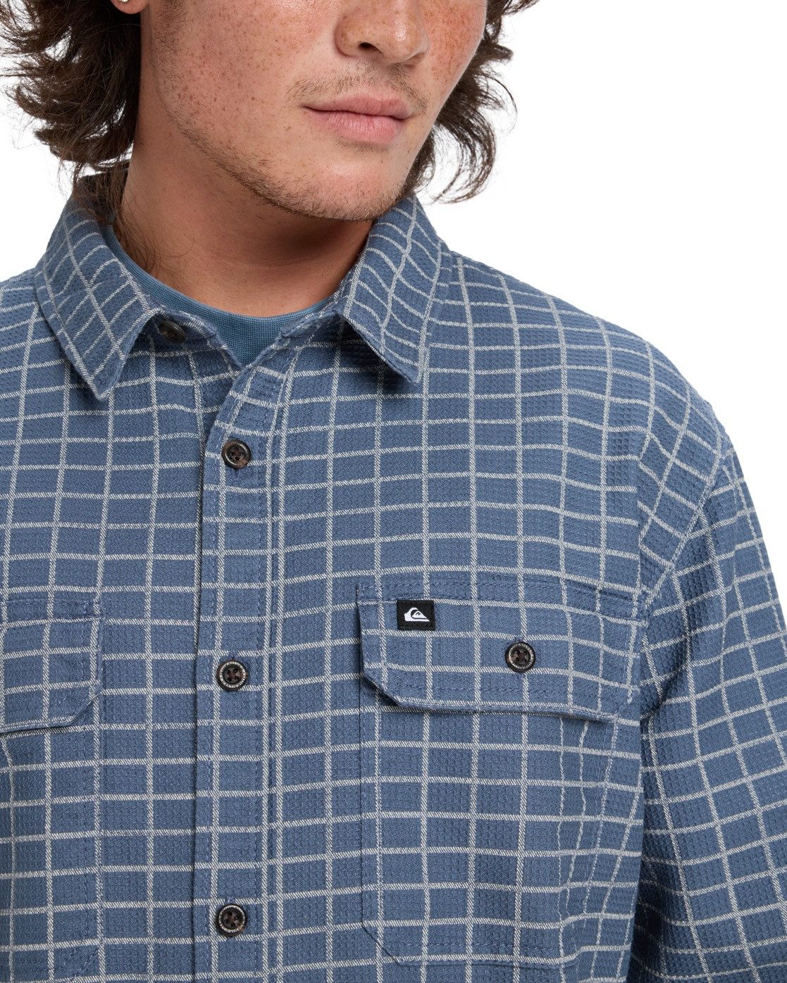 Quiksilver Overhemd met lange mouwen Salt Lake Waffle