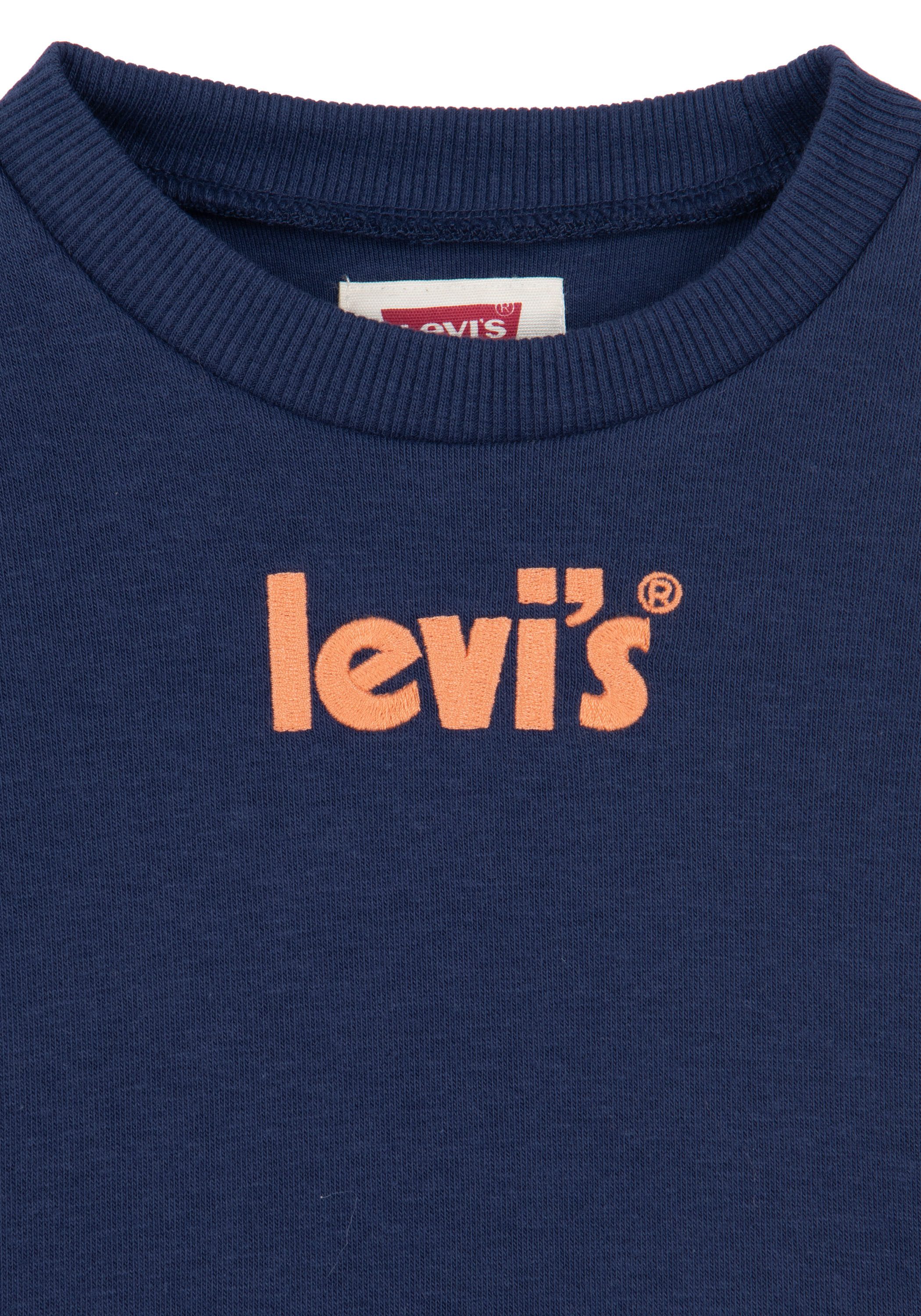 Levi's Kidswear Sweatshirt met groot logoborduursel