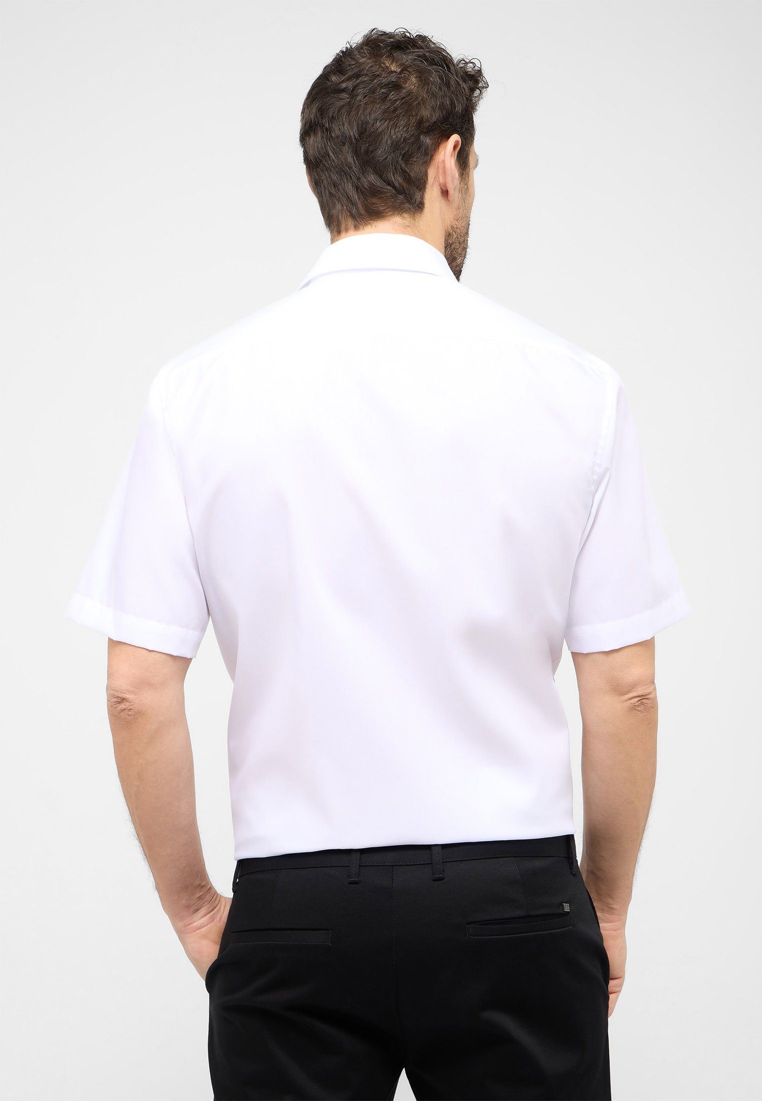 Eterna Overhemd met korte mouwen Comfort fit NON IRON (strijkvrij)