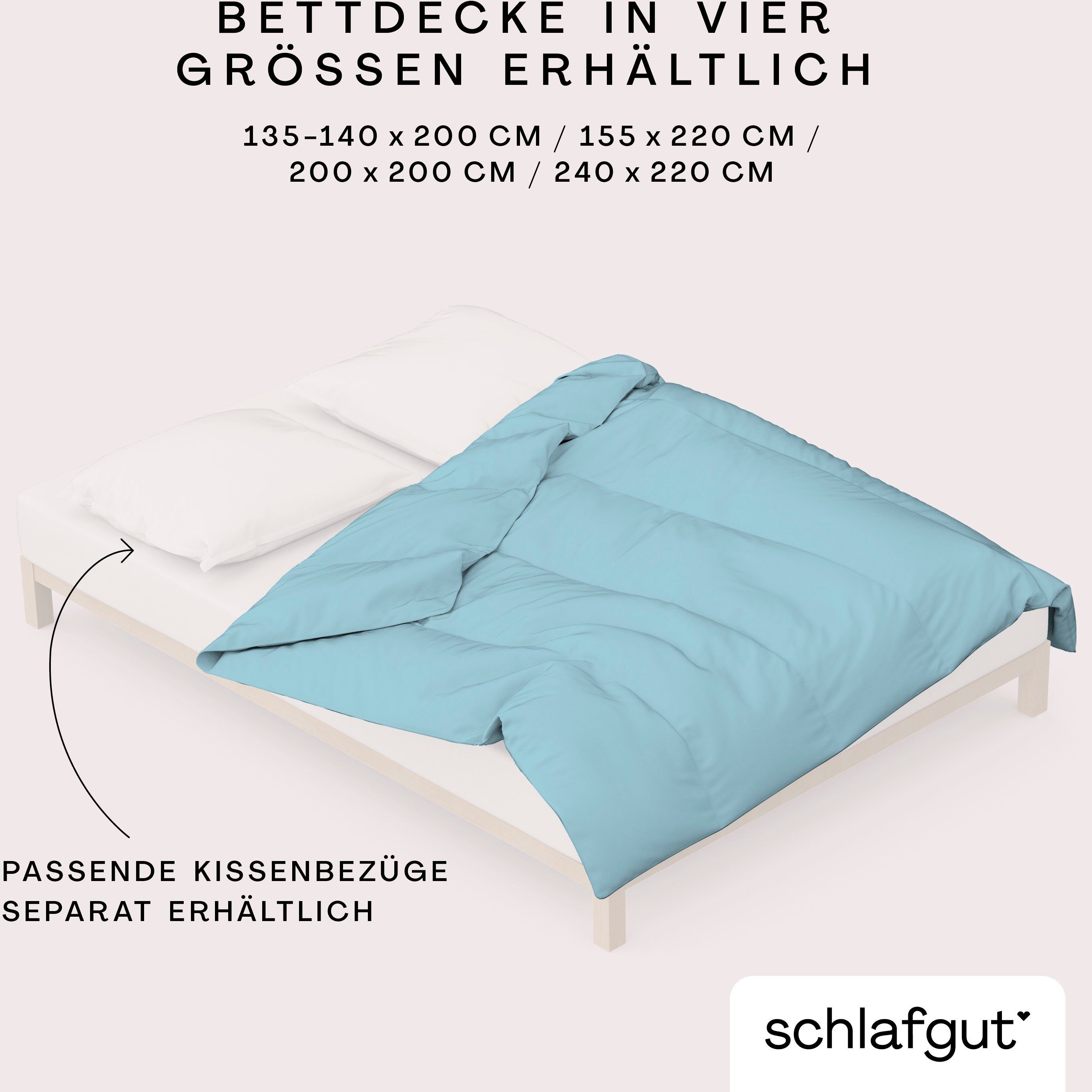 Schlafgut Dekbedovertrek Woven Satin bijzonder dicht geweven, mix & match: bijpassende kussenhoes verkrijgbaar (1 stuk)