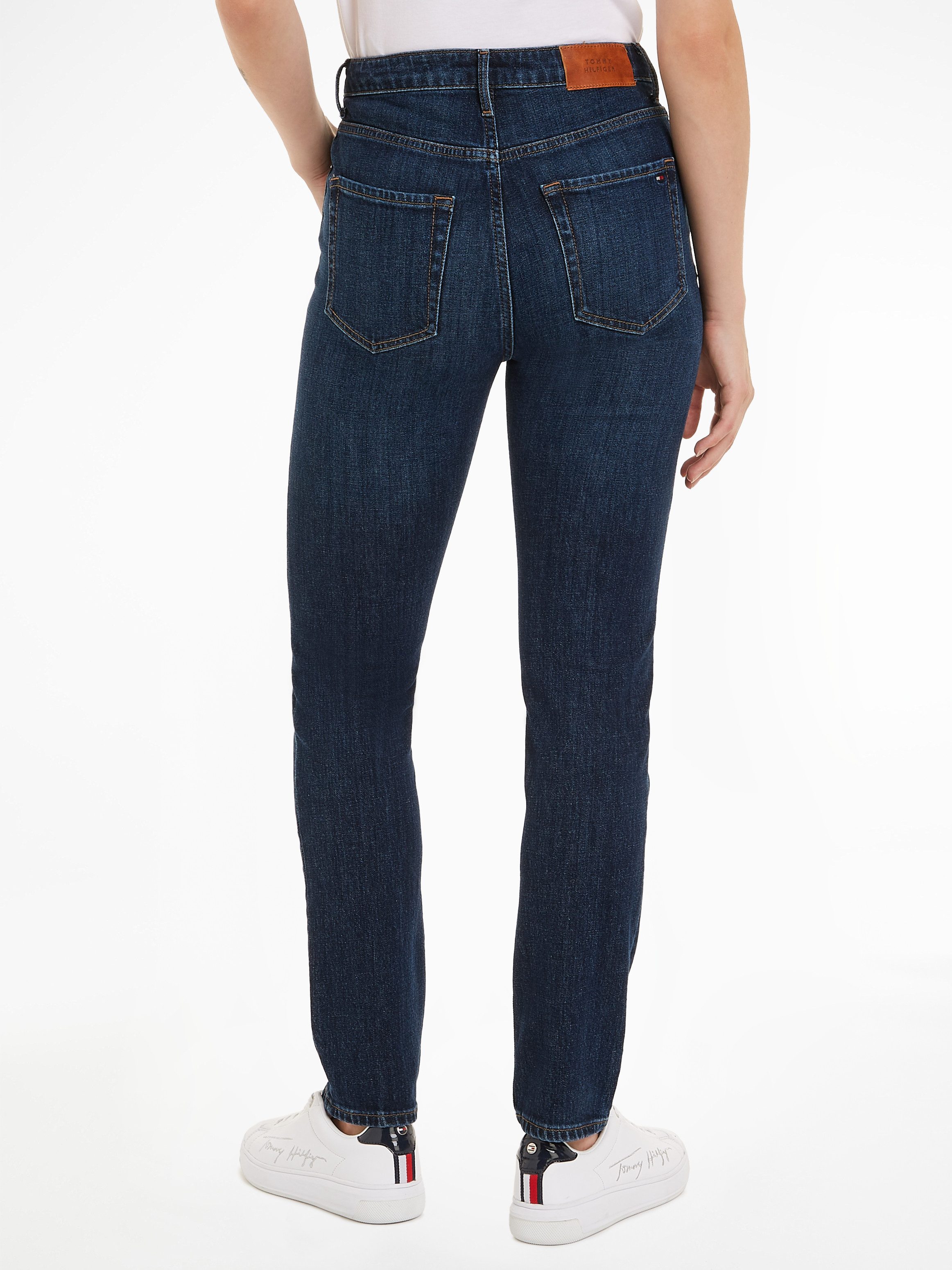 Tommy Hilfiger Slim fit jeans SLIM CIGARETTE HW A DARK BLUE