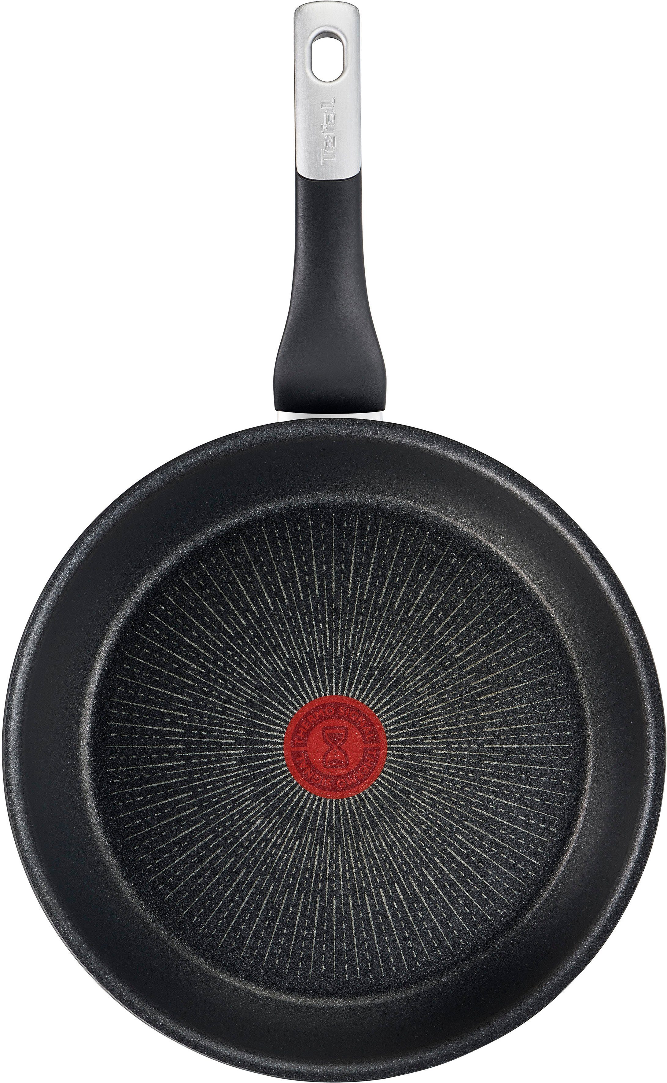 Tefal Pannenset Unlimited Ice Force kratzbestendige anti-aanbakverzegeling, thermo-signaal, inclusief accessoires (set, 5-delig)
