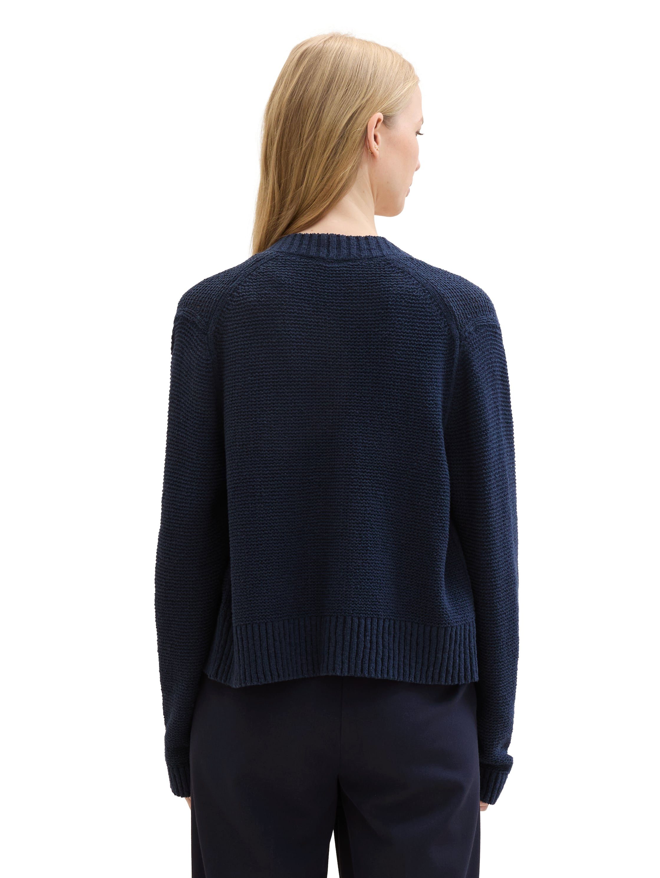 Tom Tailor Cardigan met brei-elementen