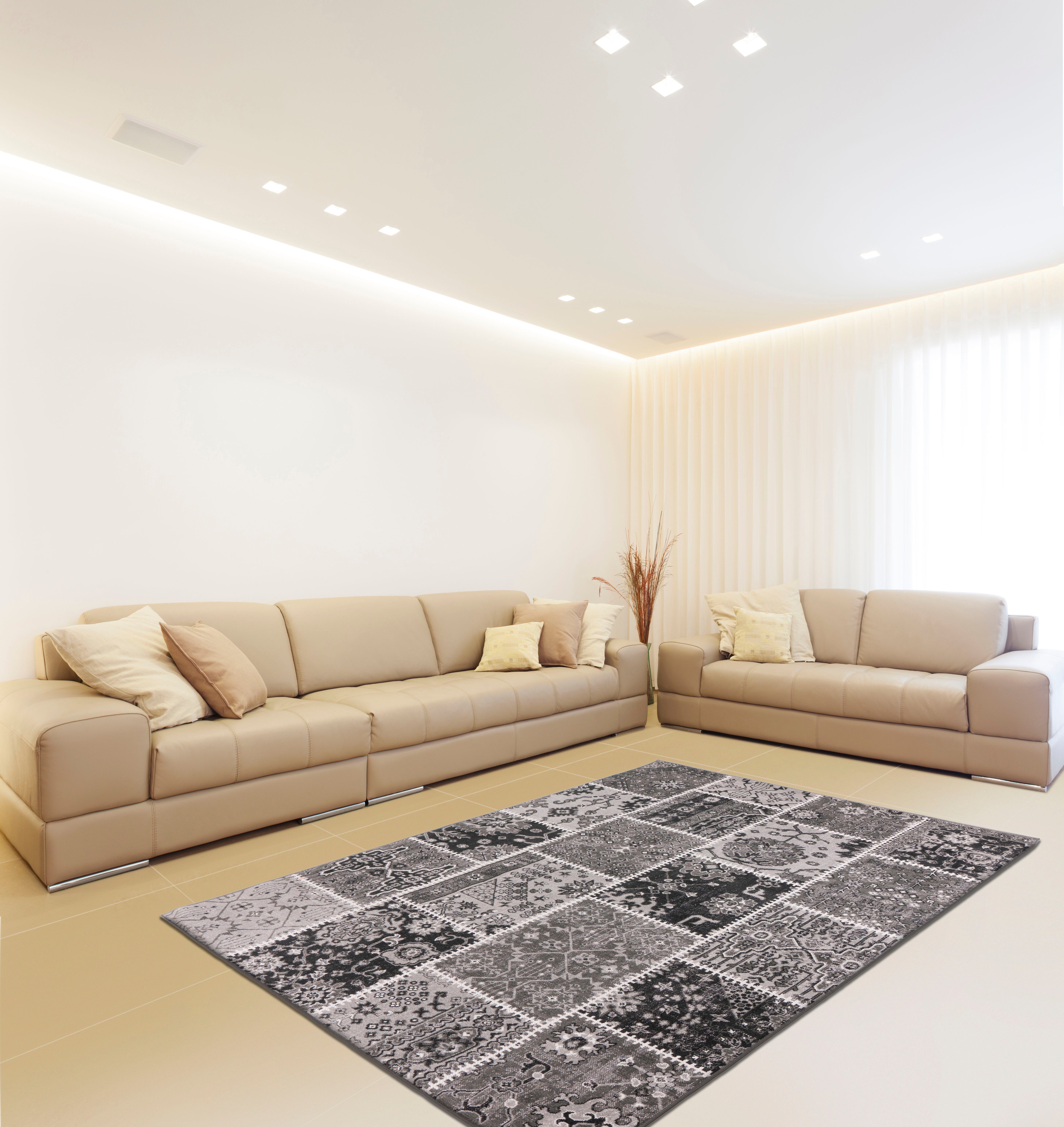 calo-deluxe Vloerkleed Ruzica-404 Platweefsel, vintage-design, woonkamer