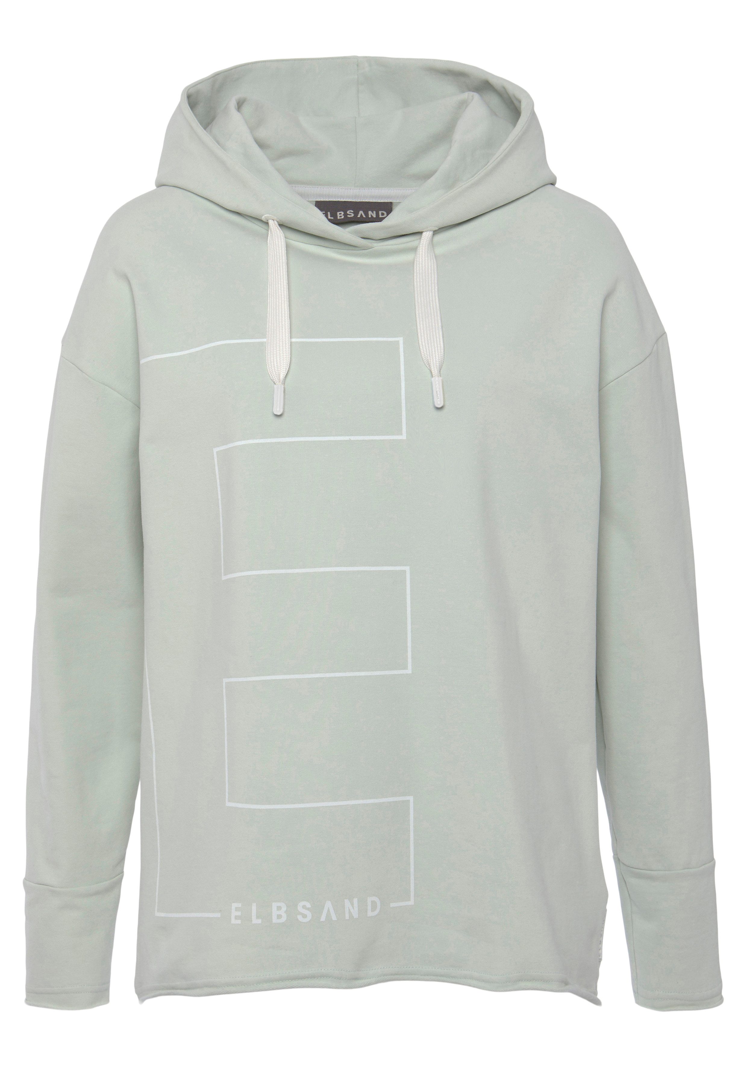 Elbsand Hoodie Dea hoodie met logo-opdruk aan de voorkant