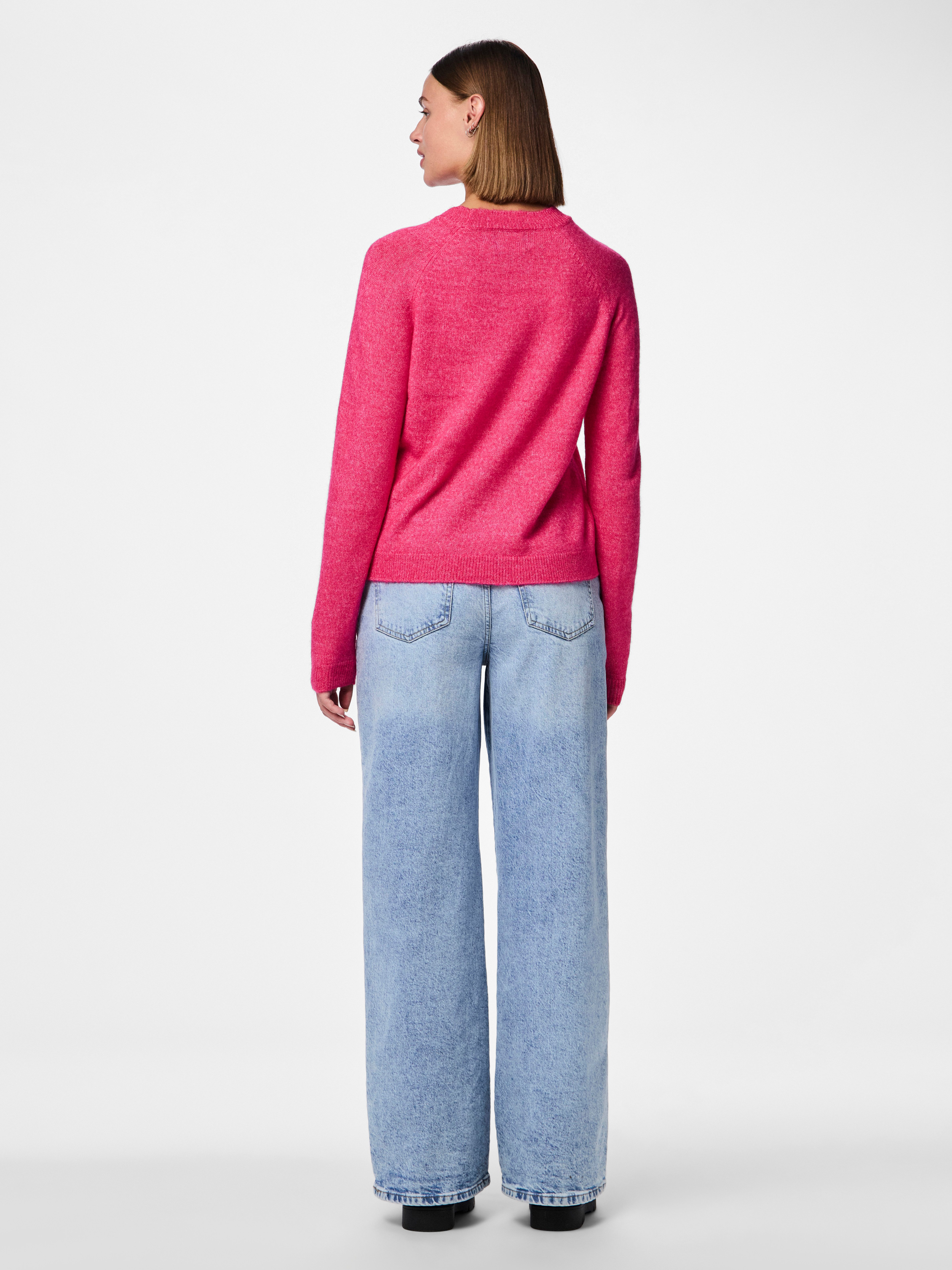 pieces Gebreide trui PCJULIANA LS O-NECK KNIT NOOS BC