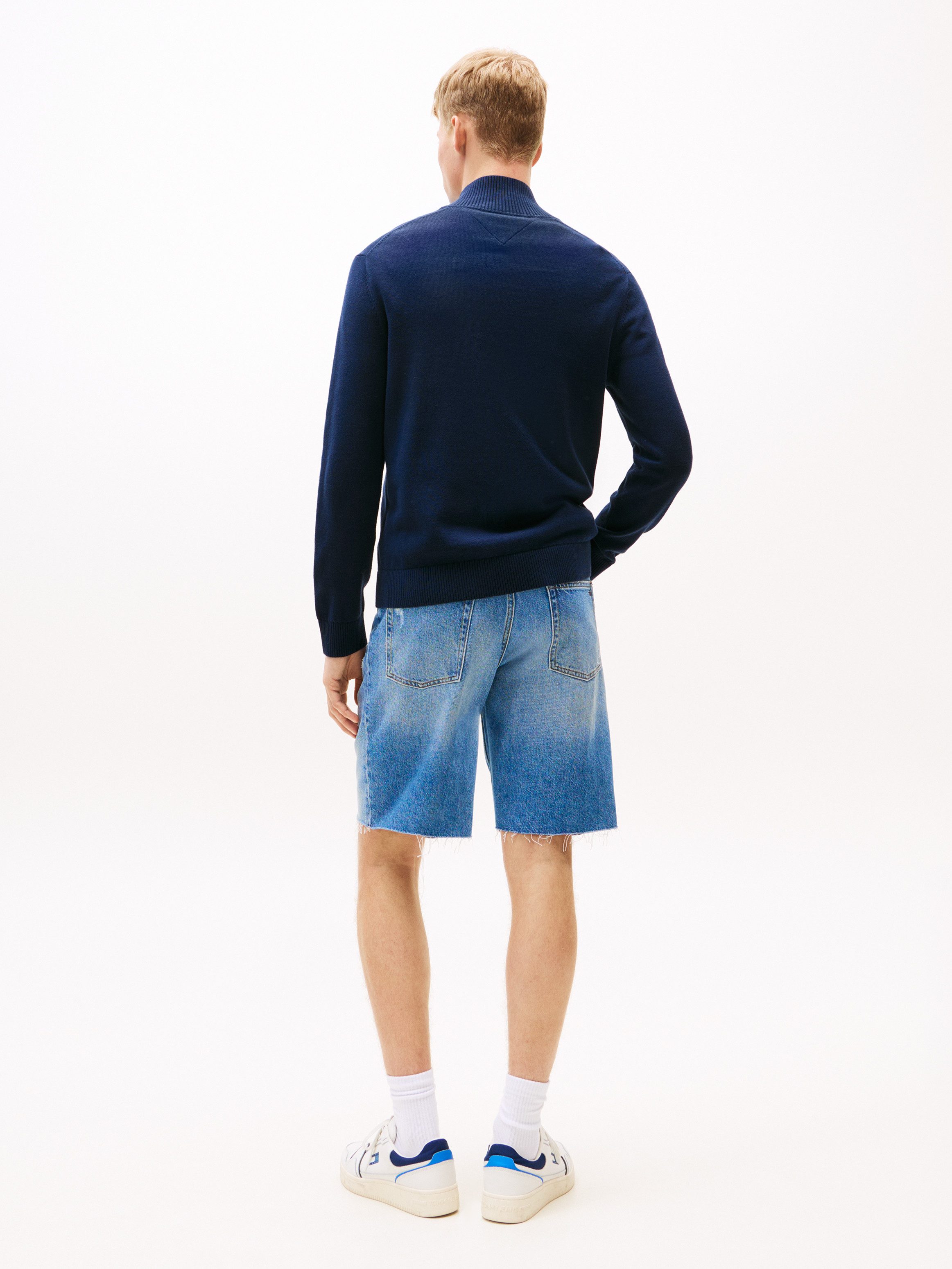 TOMMY JEANS Gebreide trui TJM SLM ESS LIGHT ¼ ZIP SWTR EXT
