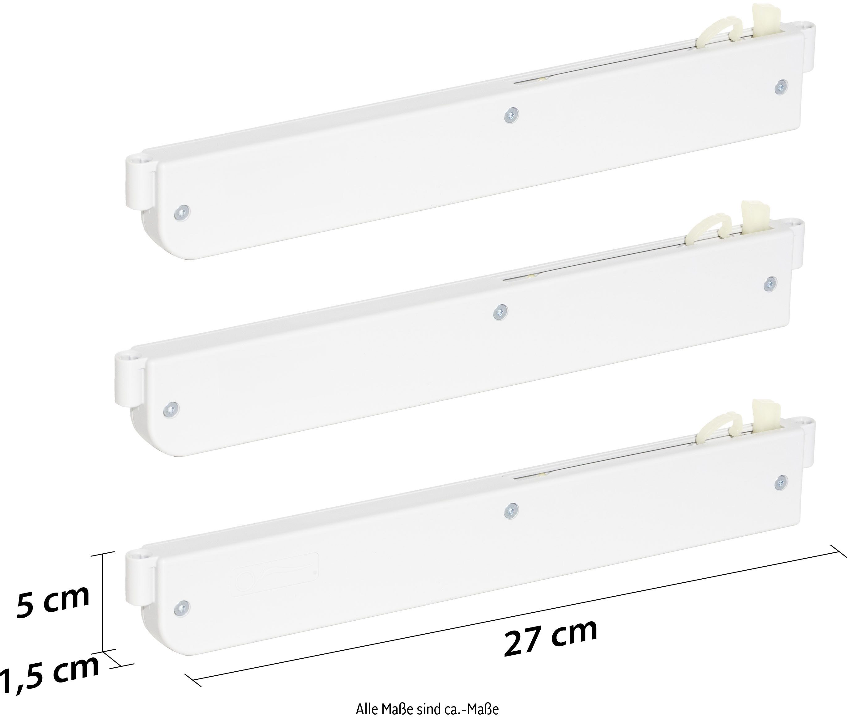 rauch Schuifdeur zelfsluitend Accessoires 3-pack voor 4-deurs synchron-schuifdeurkasten 271 en 361 cm (set, 3 stuks)