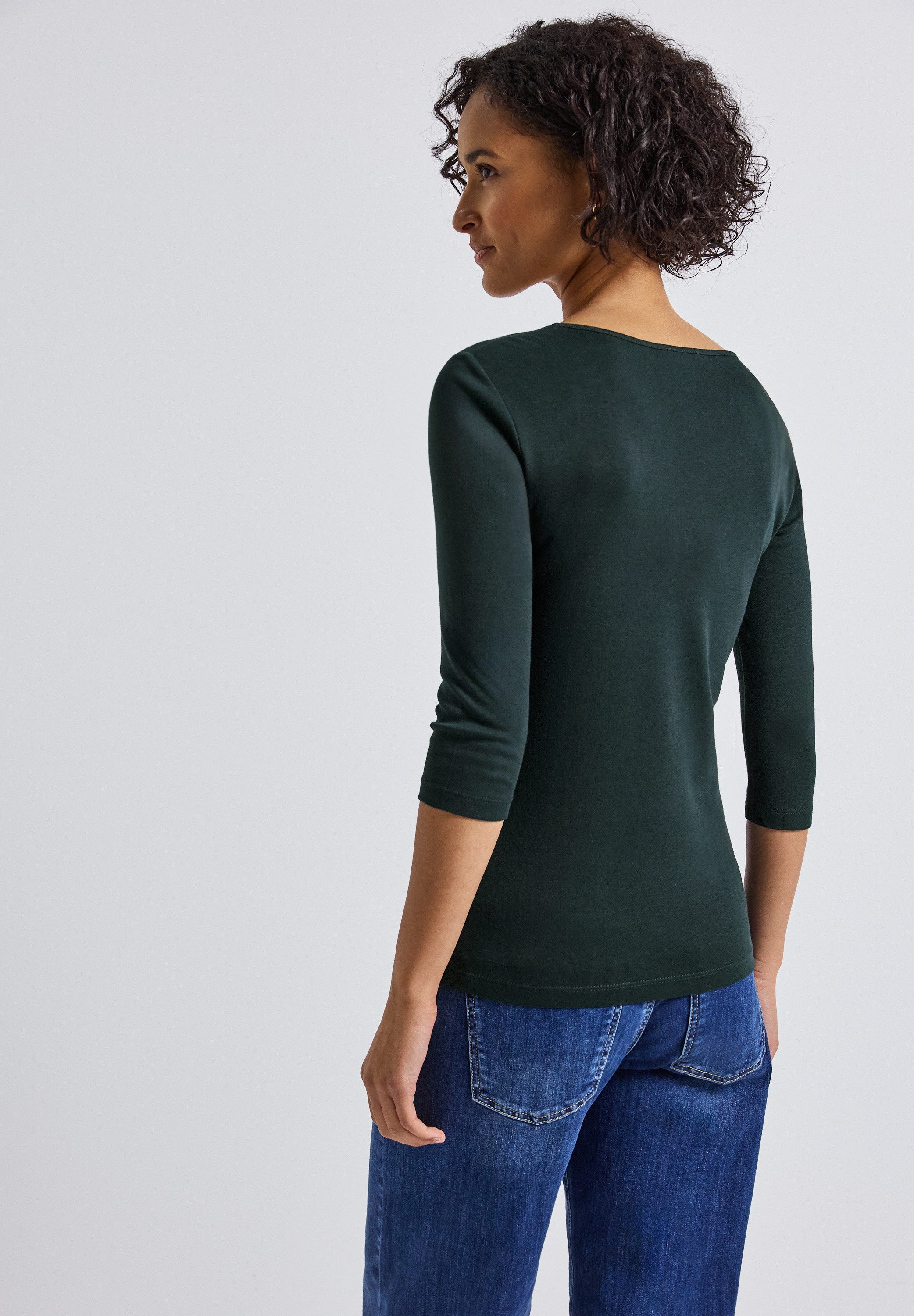 STREET ONE Shirt met ronde hals Style Pania met een ronde hals