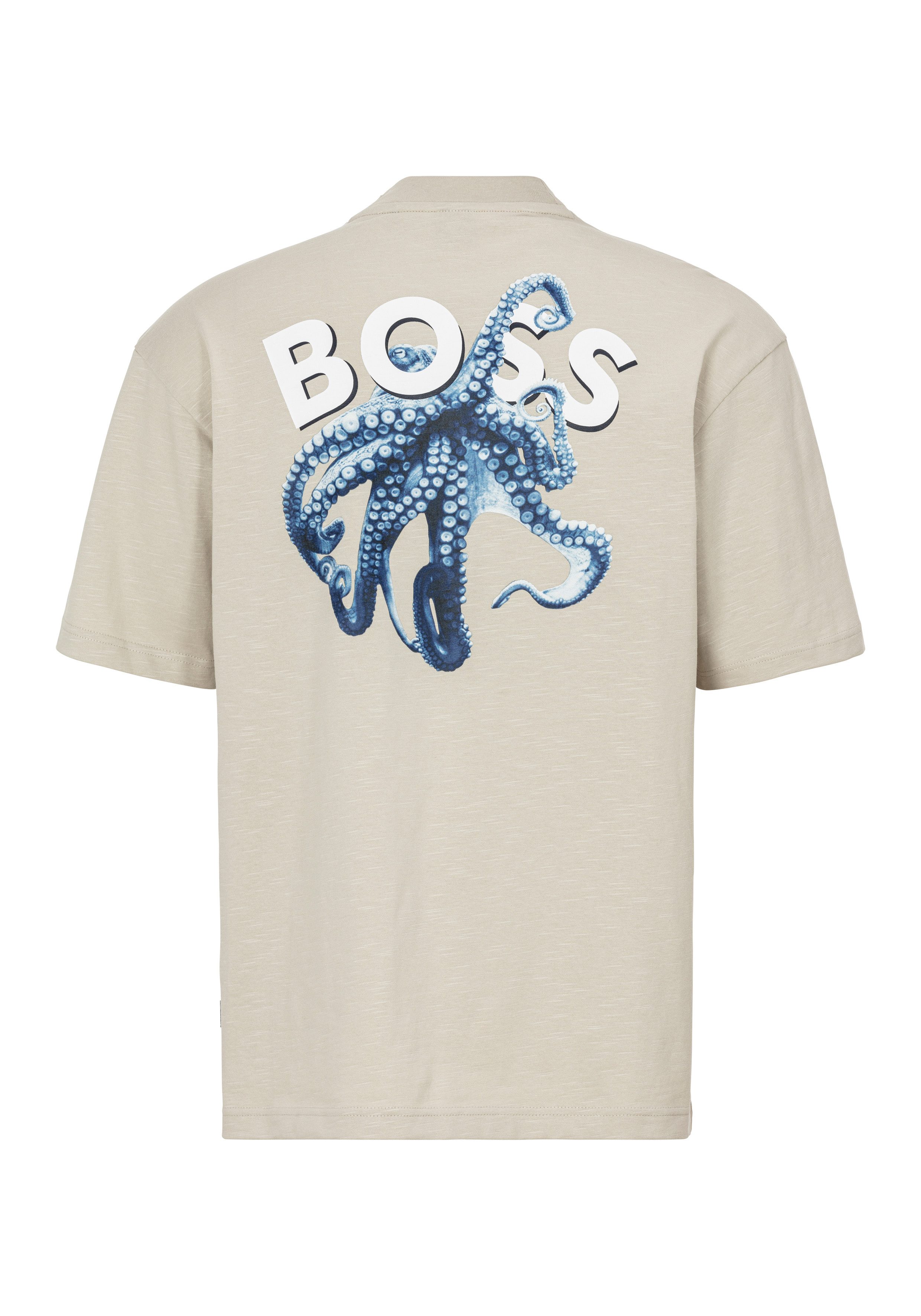 Boss Orange T-shirt Te numbers met grote print achter