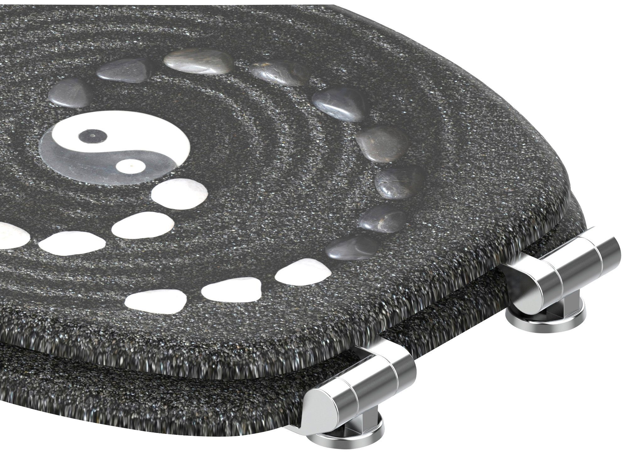 Sanilo Toiletzitting Yin yang met softclosemechanisme, bxl: 37,7x 42,0 - 47,0 cm