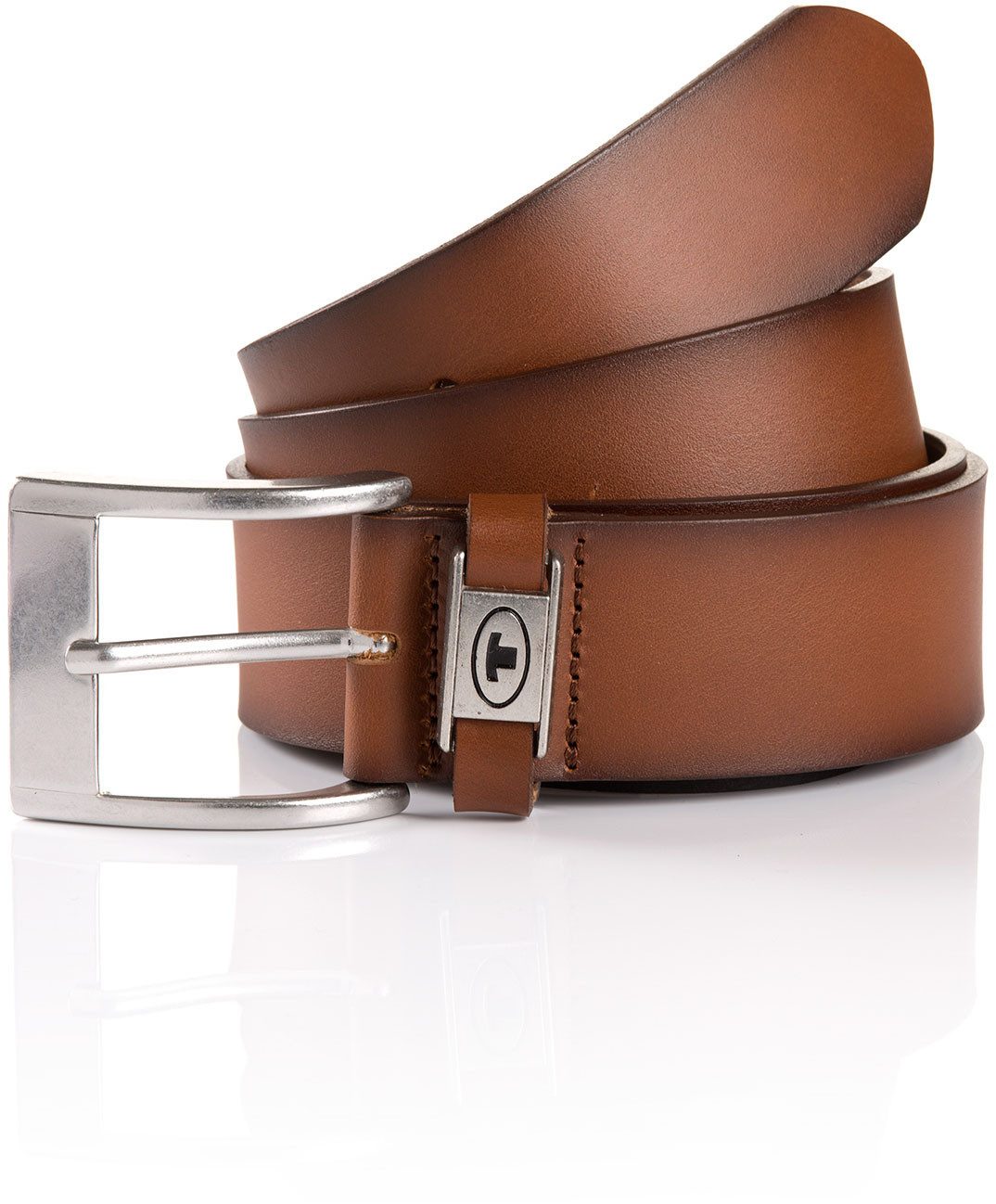 Tom Tailor Leren riem TTNATHAN in cadeauverpakking