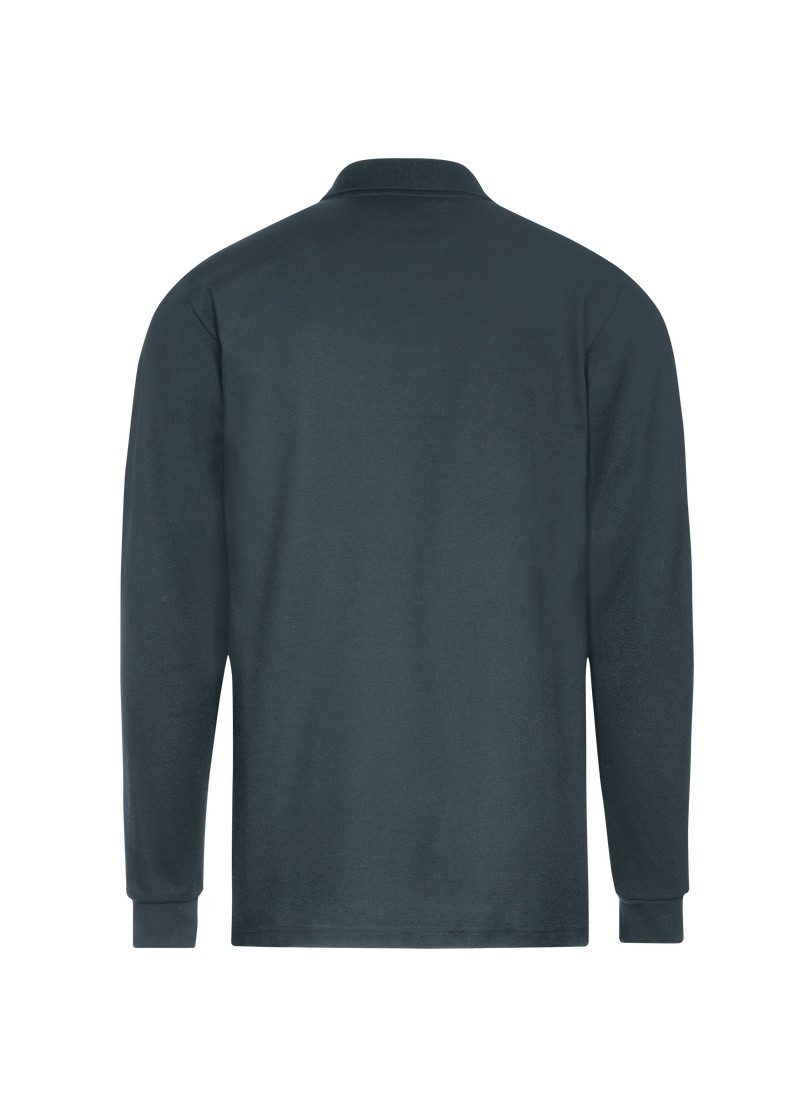 Trigema Poloshirt TRIGEMA lange mouw poloshirt met mouwboorden (1-delig)