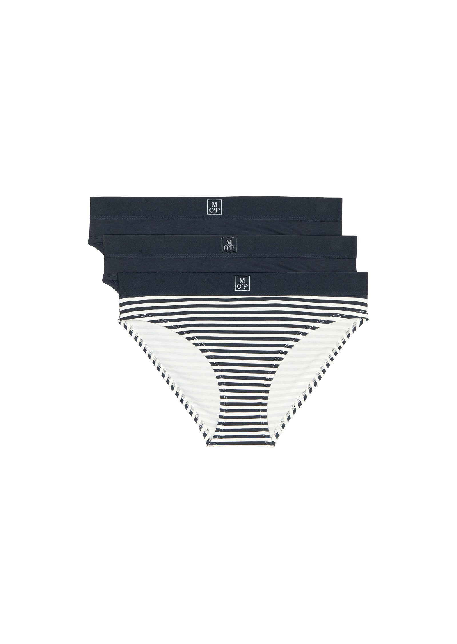 Marc O'Polo Slip Essentials met stijlvol streepdesign (Set van 3)