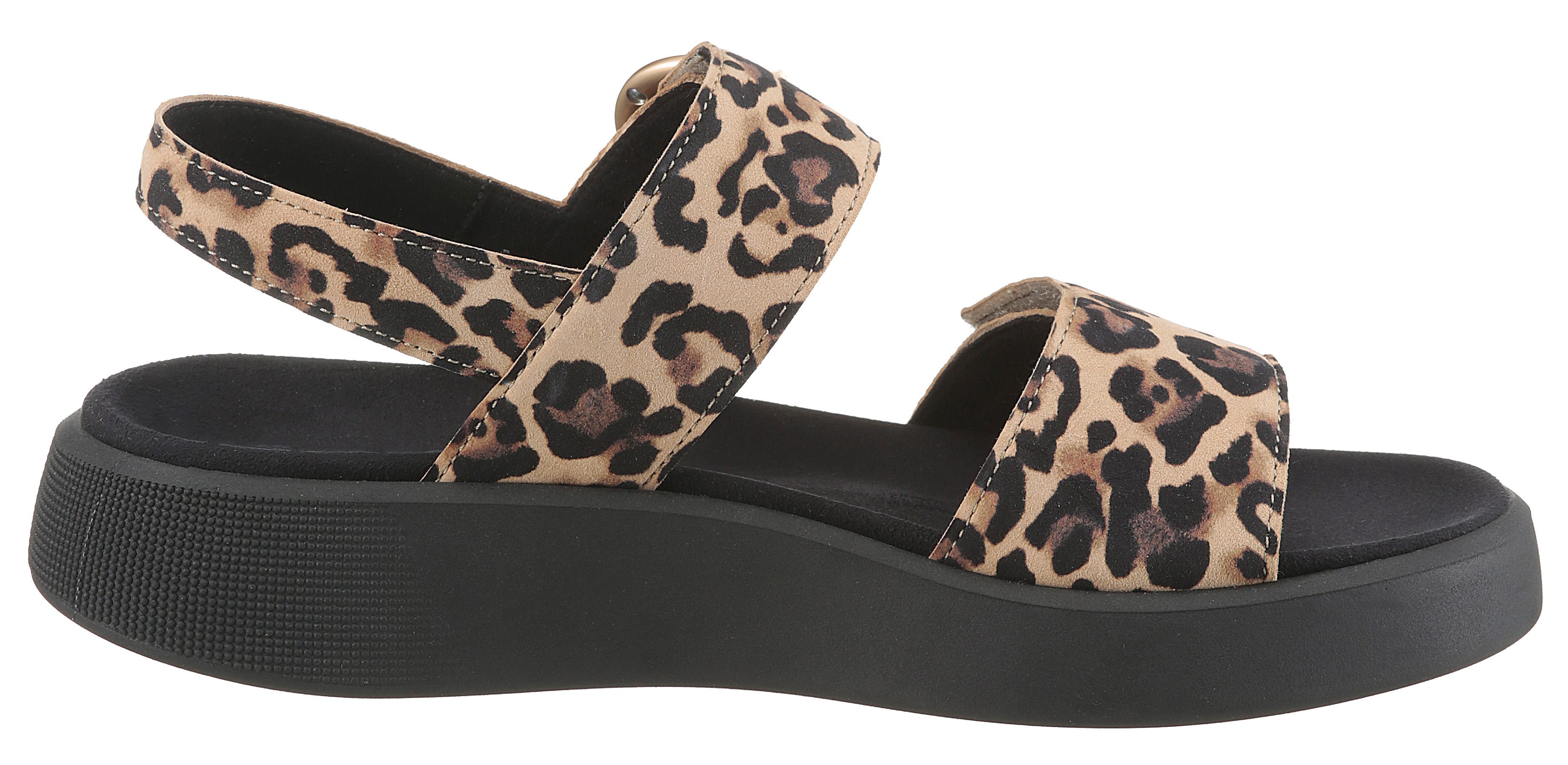 Gabor Sleehaksandaaltjes Florence , plateau, zomerschoen, riemchensandaal, comfort-schoen in breedte (=breed)