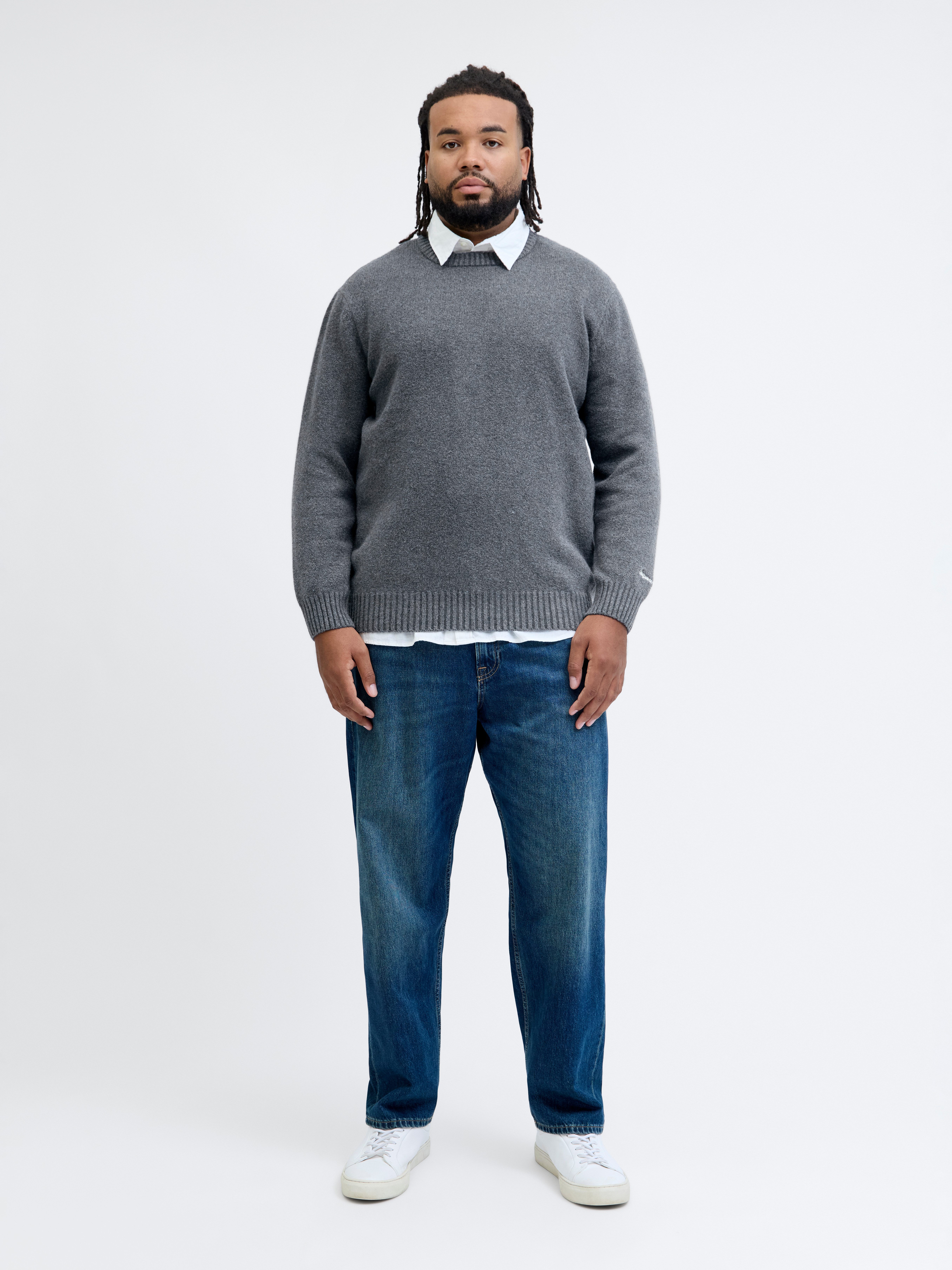 Jack & Jones PlusSize Gebreide trui JORNORREBRO KNIT CREW NECK PLS