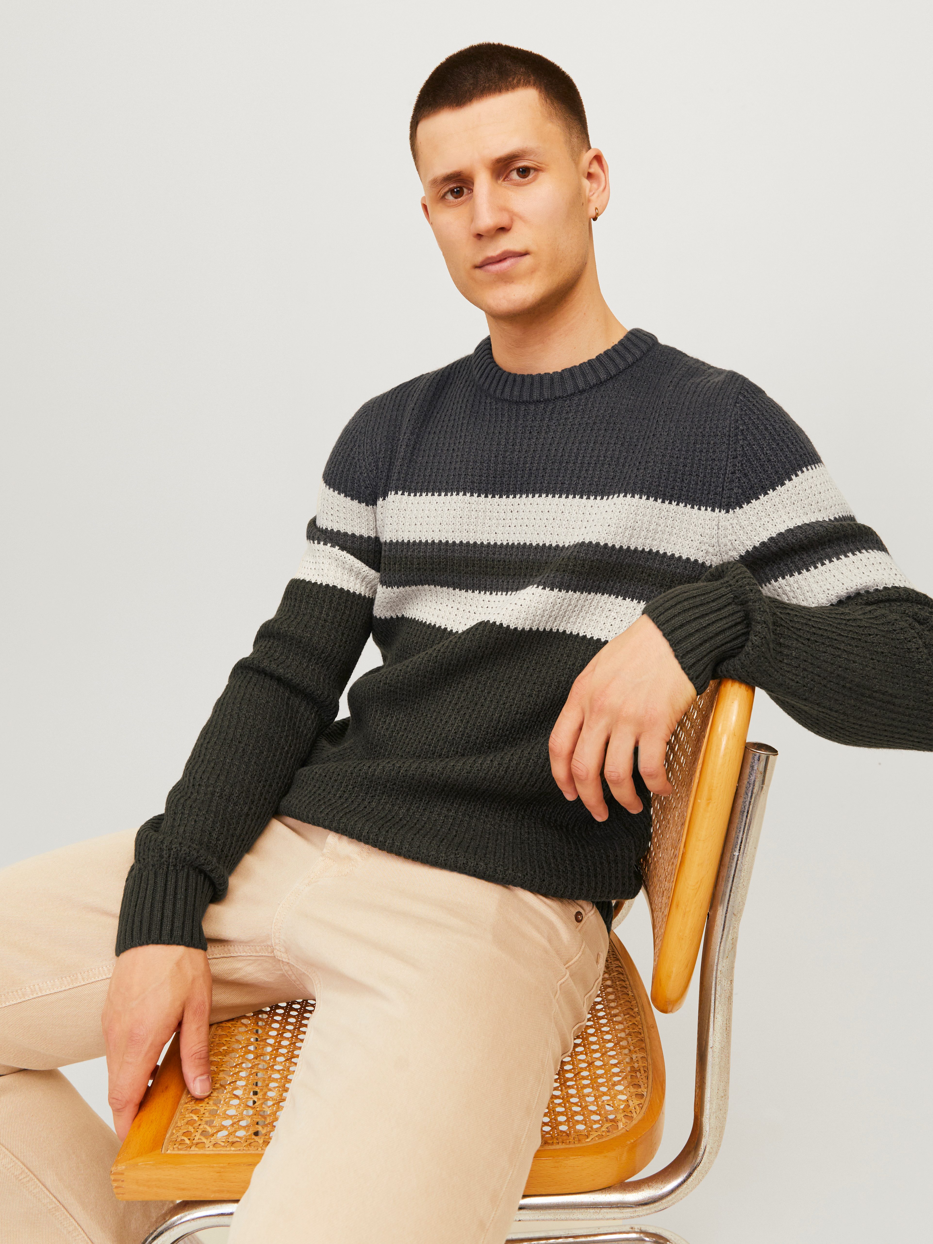 Jack & Jones Trui met ronde hals JJSANDER KNIT CREW NECK