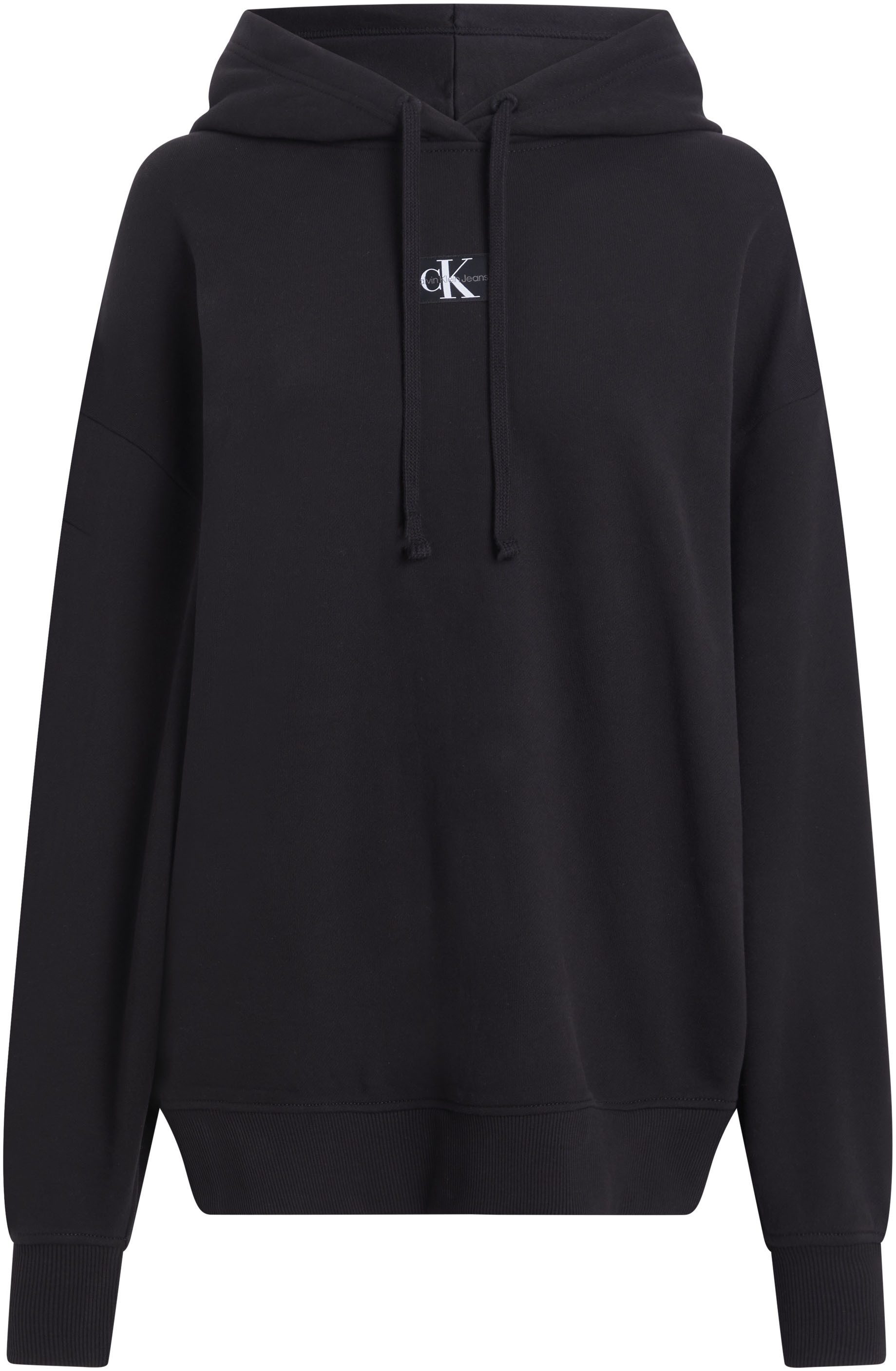Calvin Klein Lang sweatshirt WOVEN LABEL OVERSIZED HOODIE