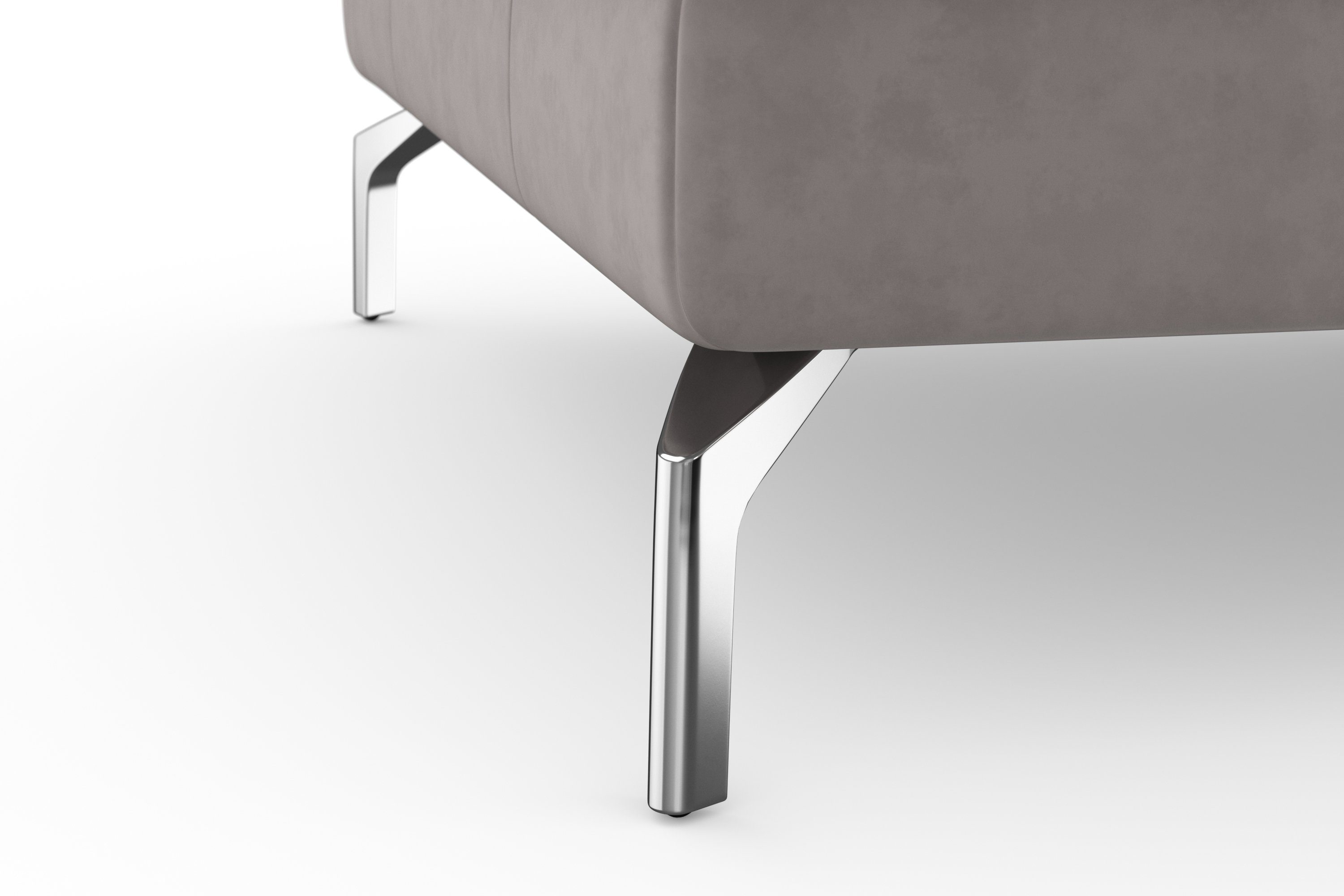sit&more Hoekbank Bendigo L-vorm inclusief zitdiepteverstelling, bodemvrijheid 15 cm, 2 pootkleuren