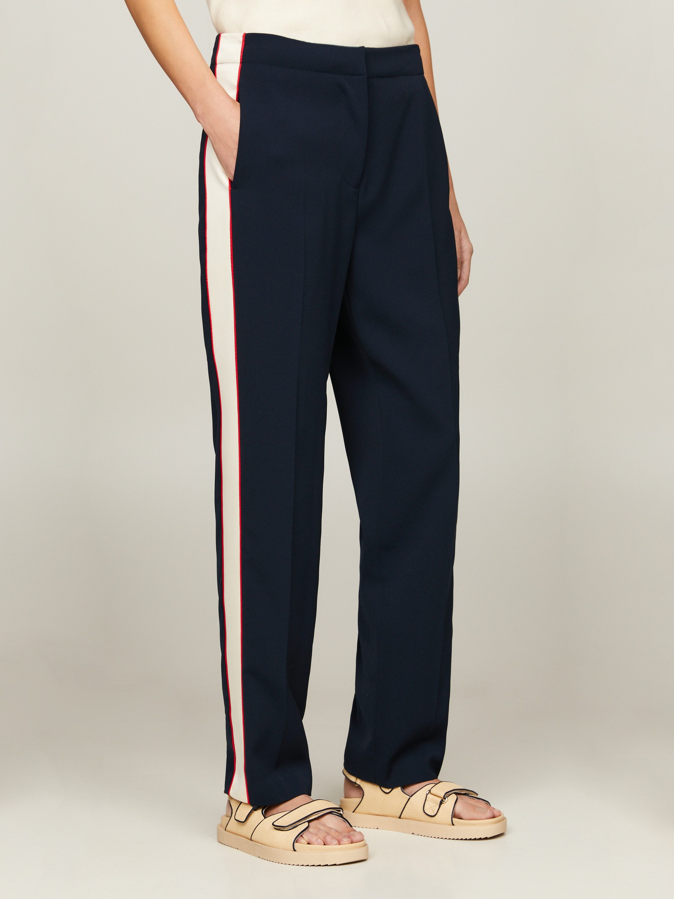 Tommy Hilfiger Geweven broek COLOR BLOCK SLIM STRAIGHT PANT