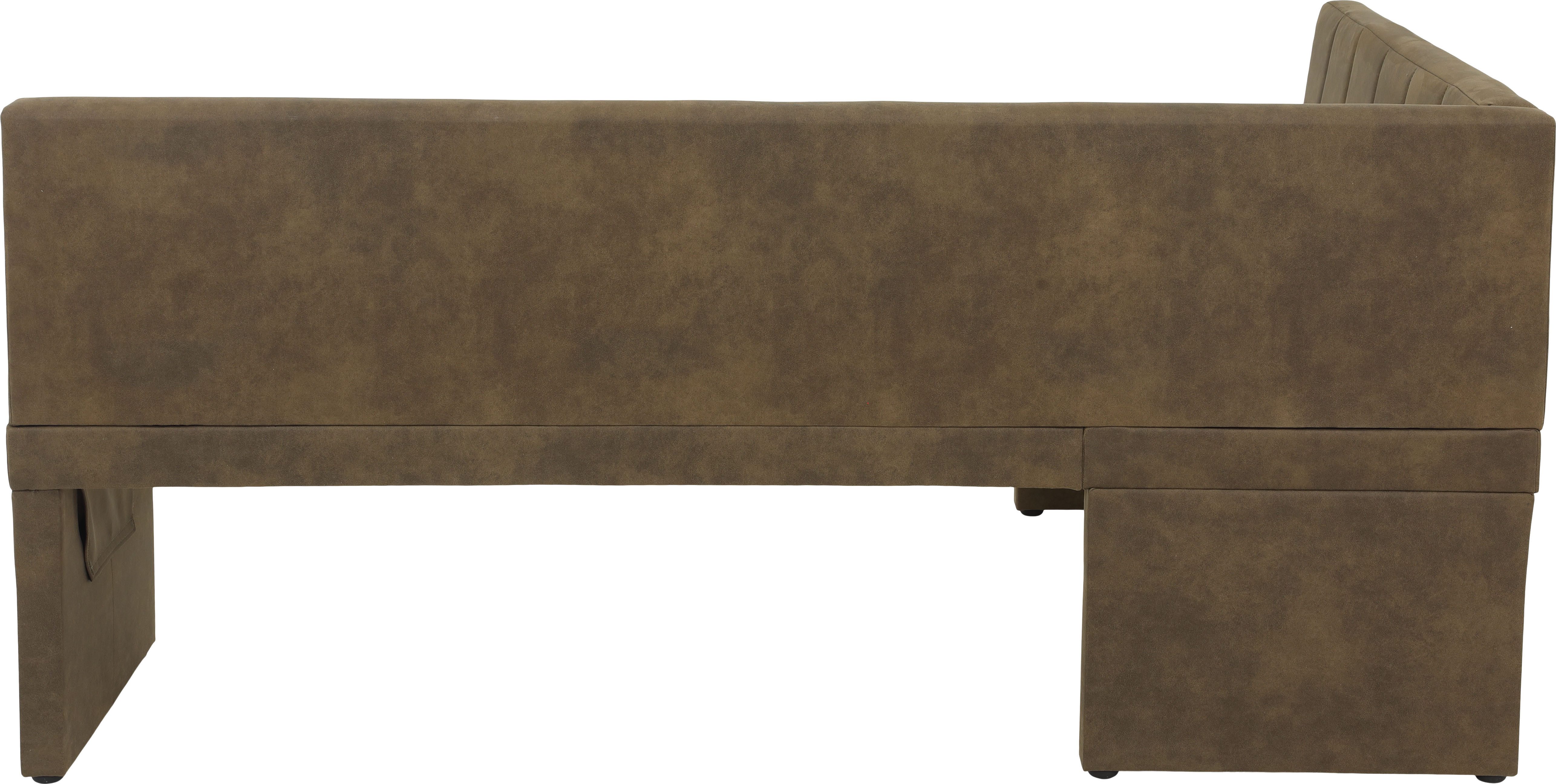 HELA Eethoek Spree Eettafel 140x90 cm met dikke rand, microvezel bekleding(4-delig)