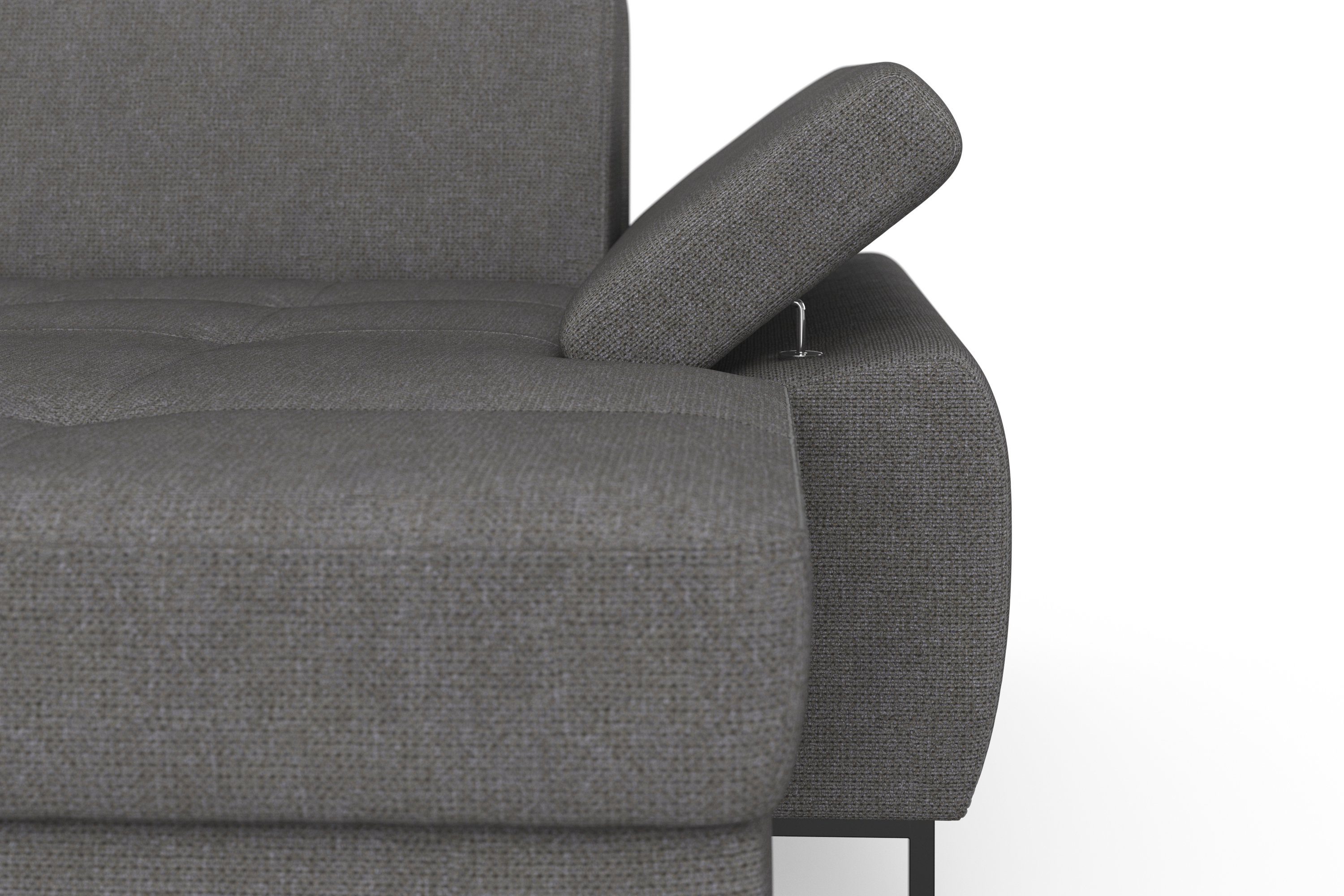 DOMO collection Zithoek Capelo, comfortabel, duidelijke lijnen kenmerken dit ontwerp, U-Vorm met verstelbare armleuningen, naar keuze met slaapfunctie, binnenvering