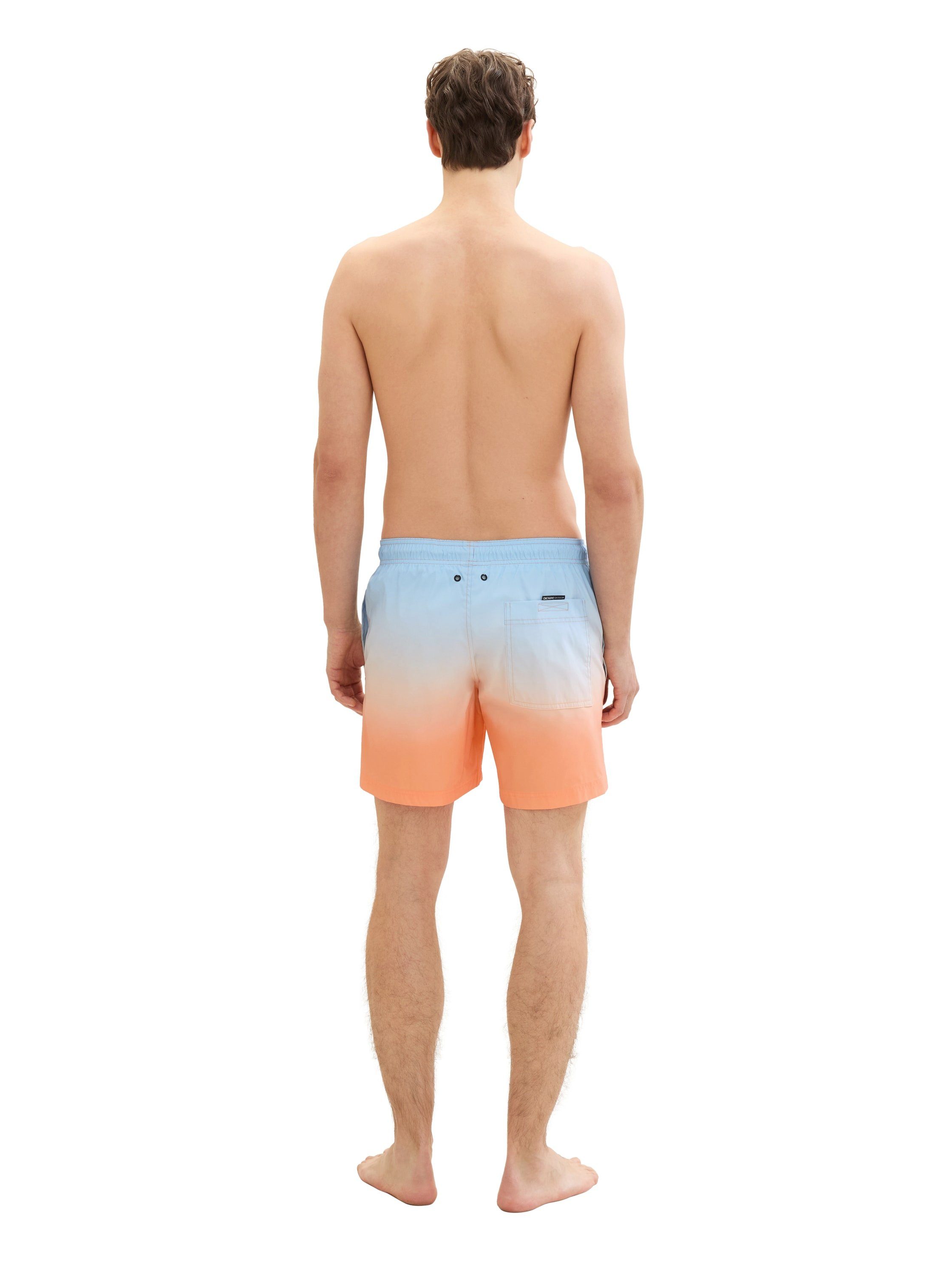 Tom Tailor Denim Zwemshort gepatroneerd met insteekzakken