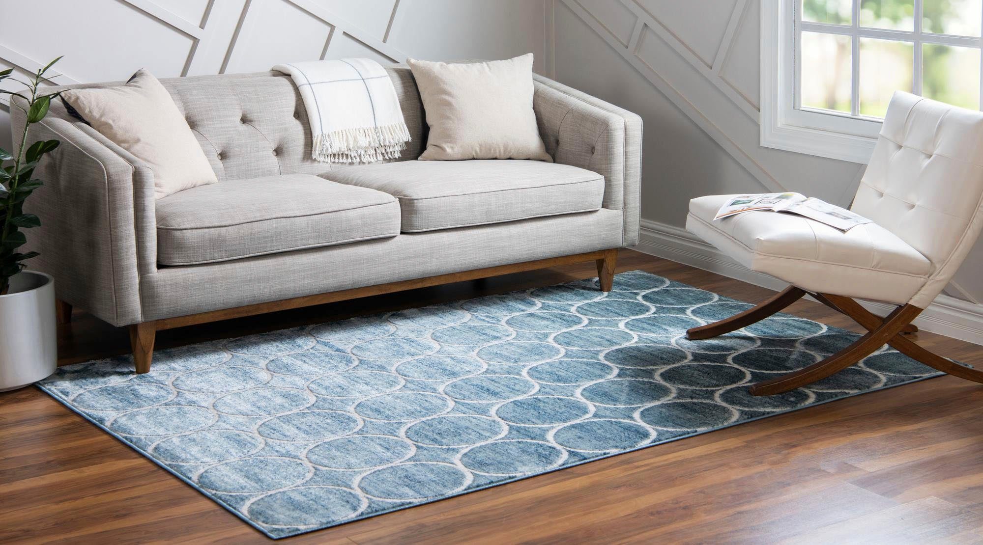 Myflair Möbel & Accessoires Vloerkleed Titan trellis voorraadopruiming Korte pool, geweven, modern design, motief rondjes
