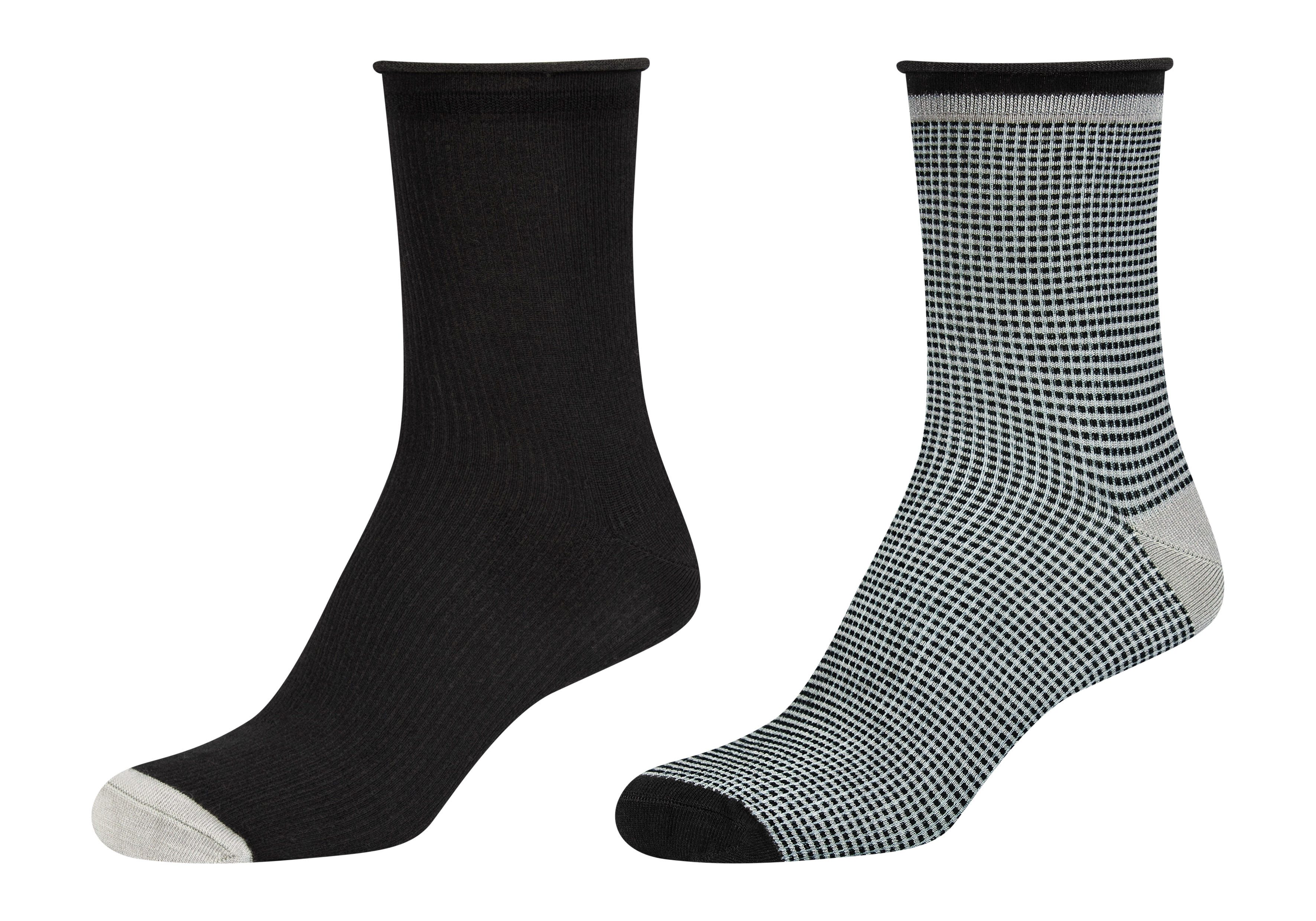 Camano Lange sokken Silky Touch met verstevigde hiel (4 paar)