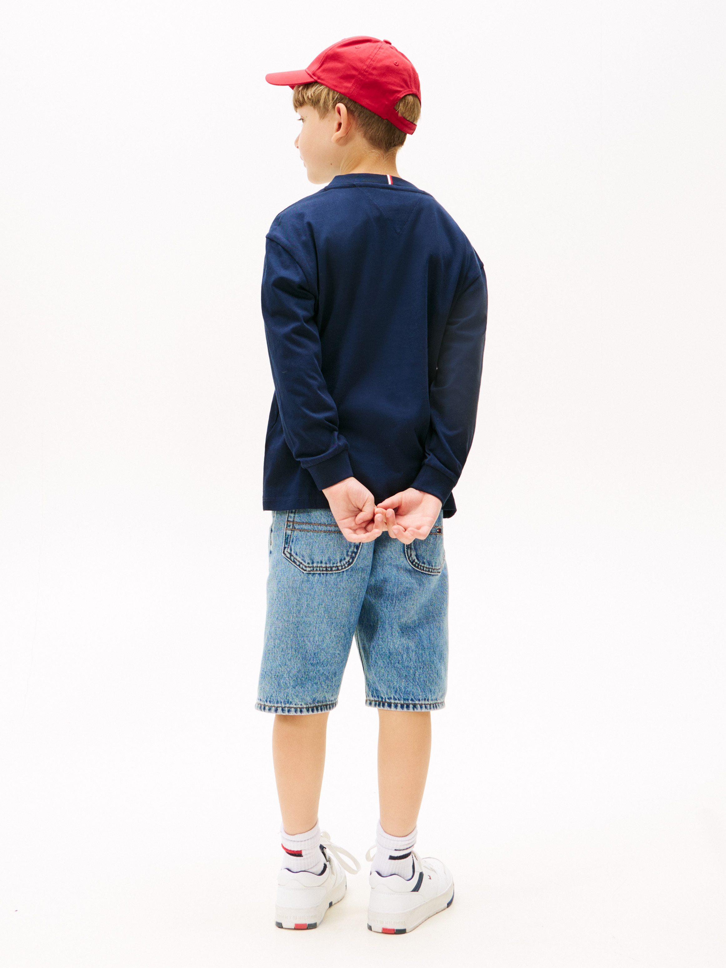 Tommy Hilfiger Shirt met lange mouwen ESSENTIAL T-SHIRT LS voor kinderen tot 16 jaar, merklogo